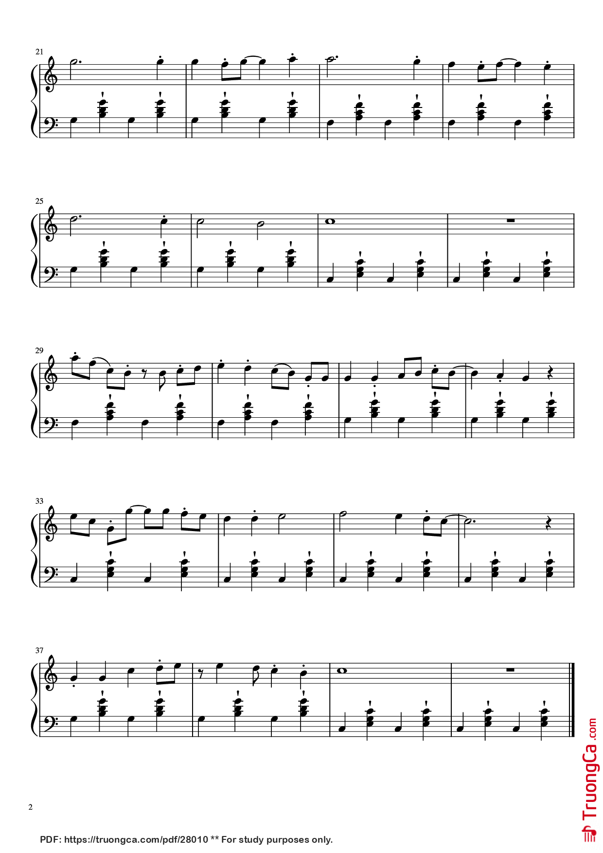 Page 2 of Sheet music PDF Piano Gawr Gura BGM Piano - Undefined