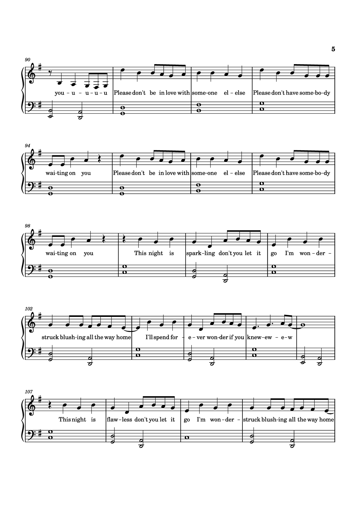 Page 5 of Sheet music PDF Piano Enchanted Piano easy - Taylor Swift