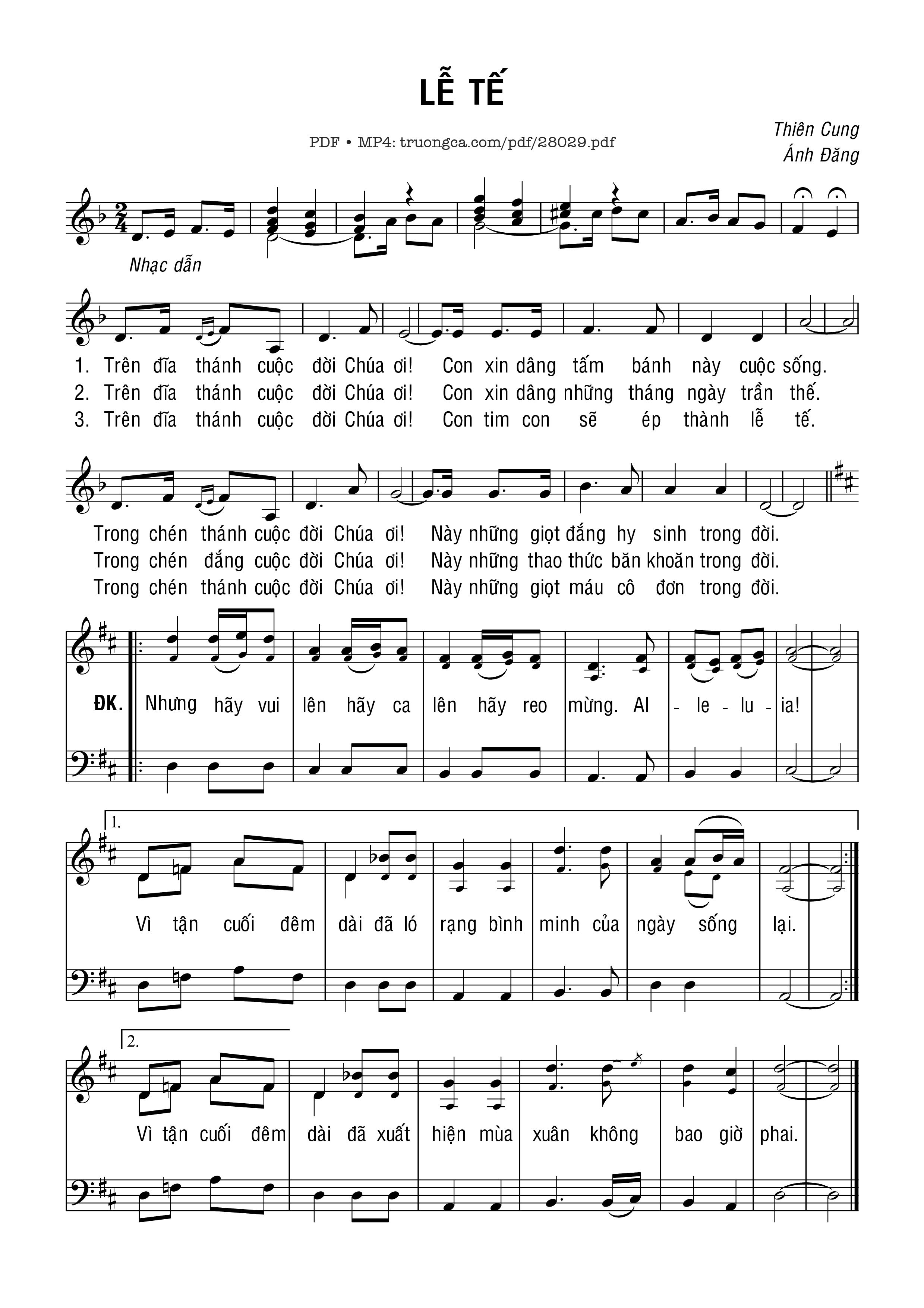 Trên đĩa thánh cuộc đời Chúa ơi con xin dâng tấm bánh này cuộc sống, Trang 3