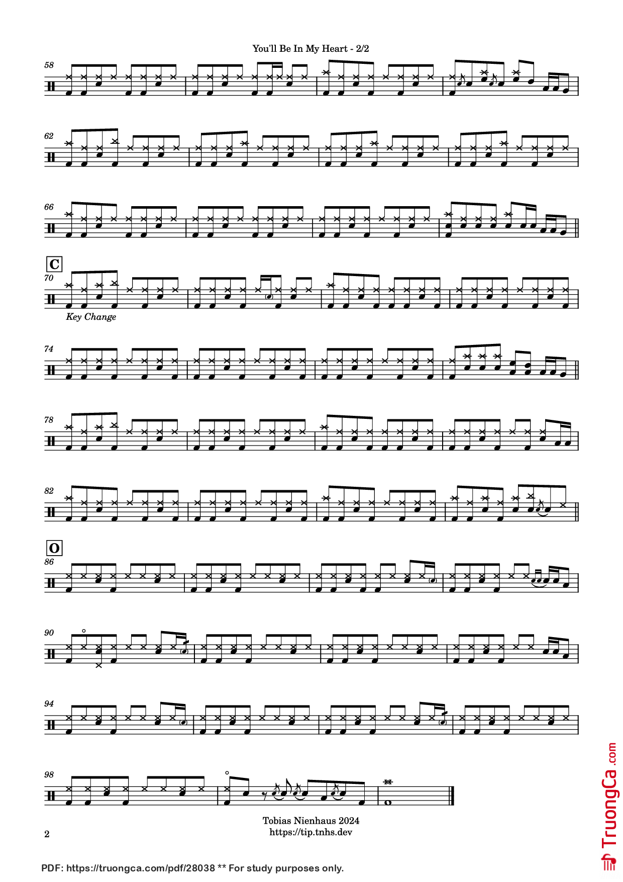 Page 2 of Sheet music PDF You