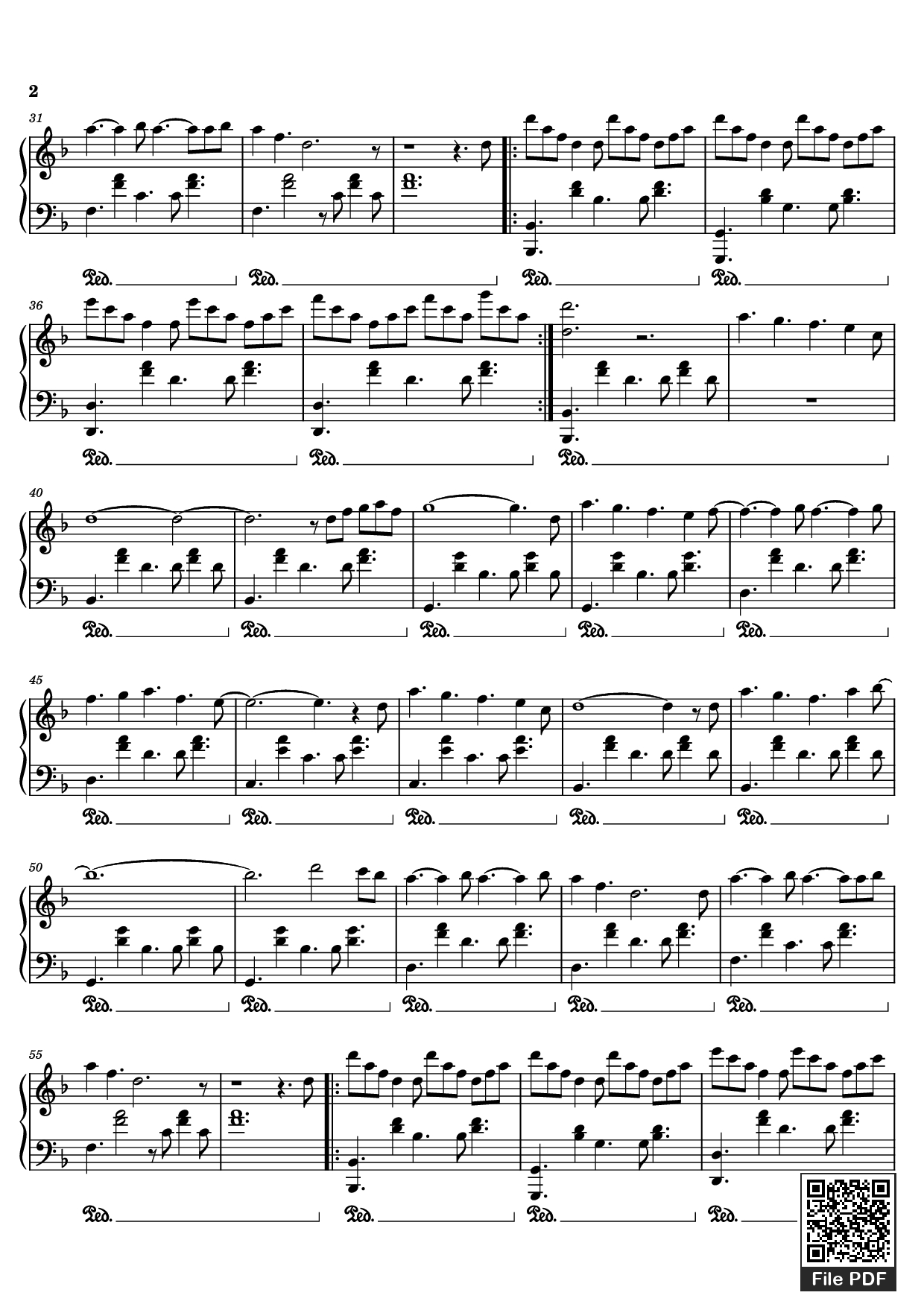 Page 2 of Sheet music PDF Piano Idea 9 Piano - Gibran Alcocer
