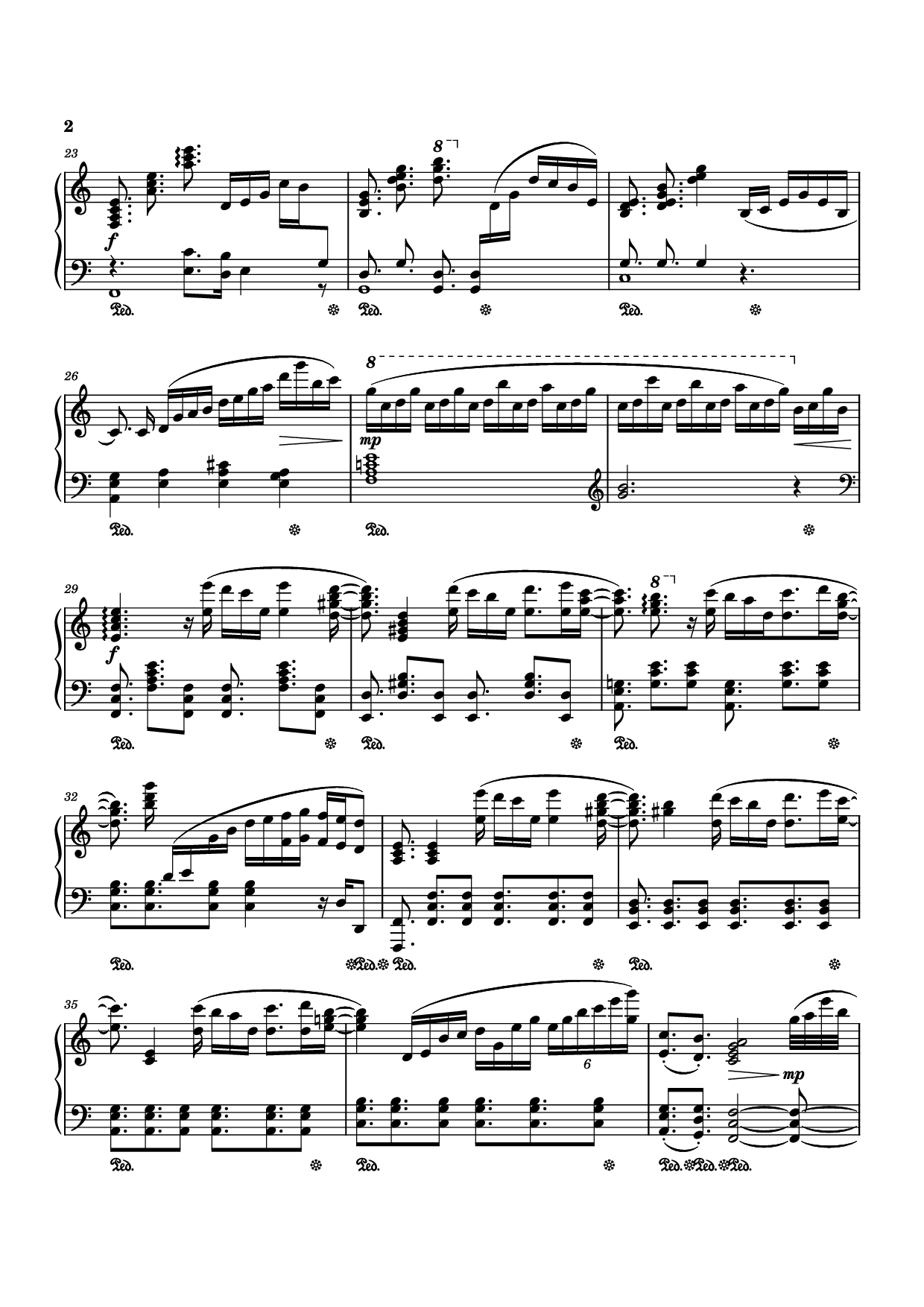 Page 2 of Sheet music PDF Piano Nanami