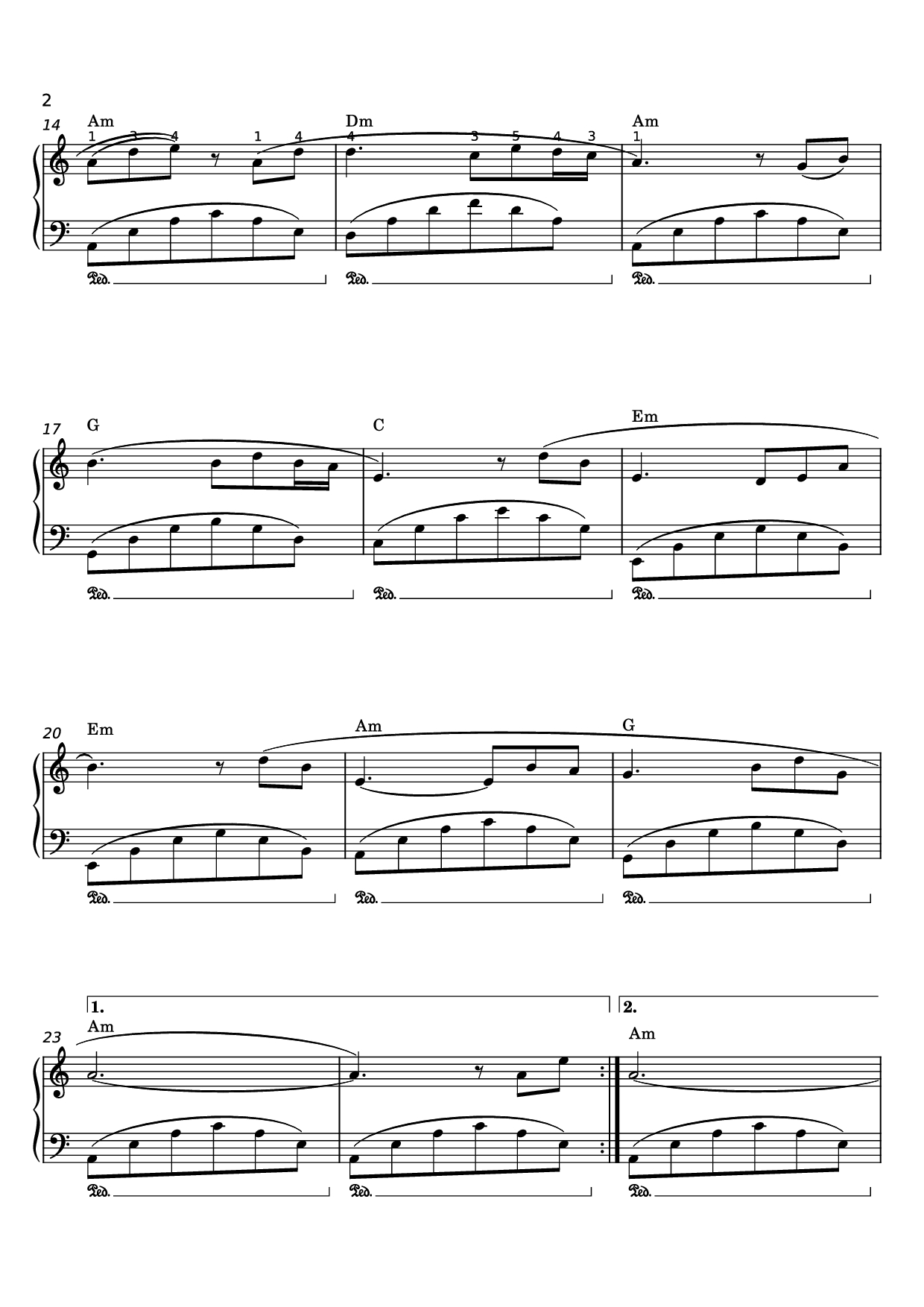 Page 2 of Sheet music PDF Piano Thành Phố Buồn Piano Easy - Lam Phương