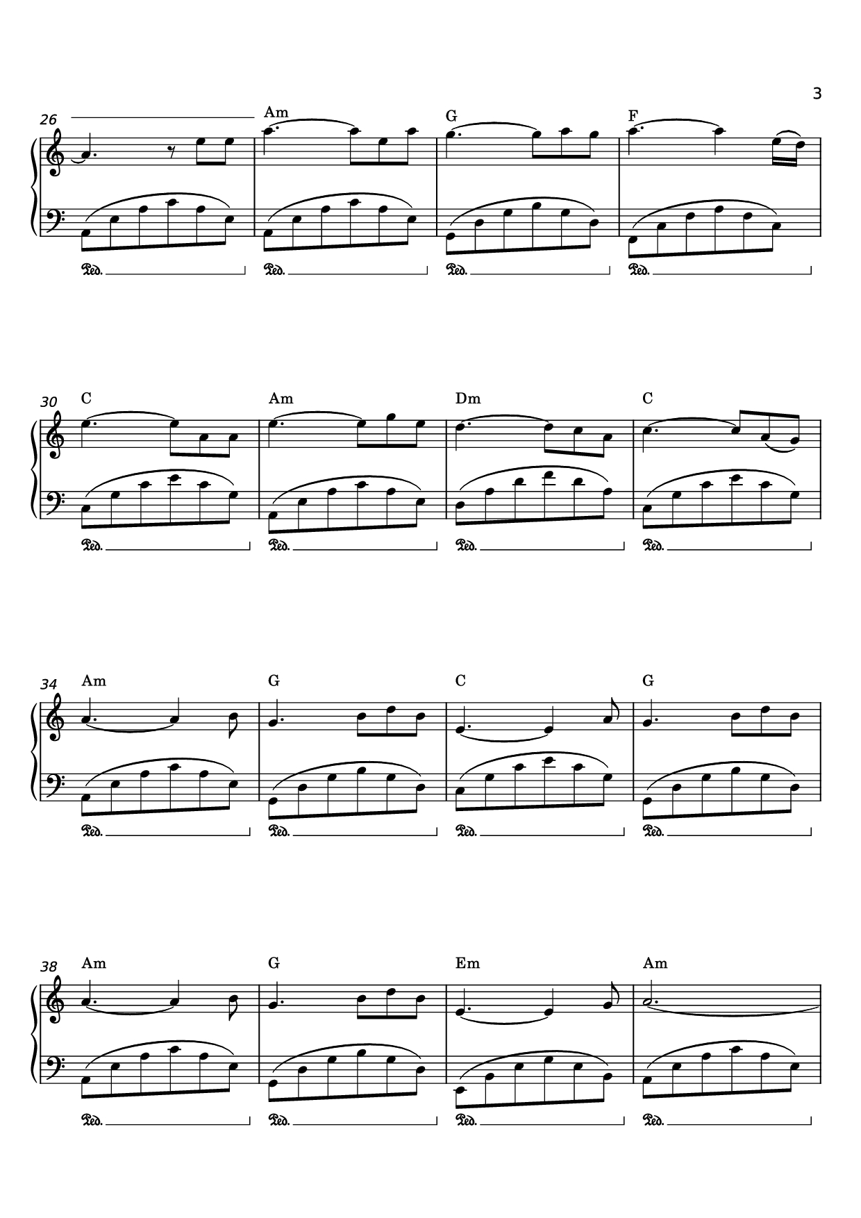 Page 3 of Sheet music PDF Piano Thành Phố Buồn Piano Easy - Lam Phương