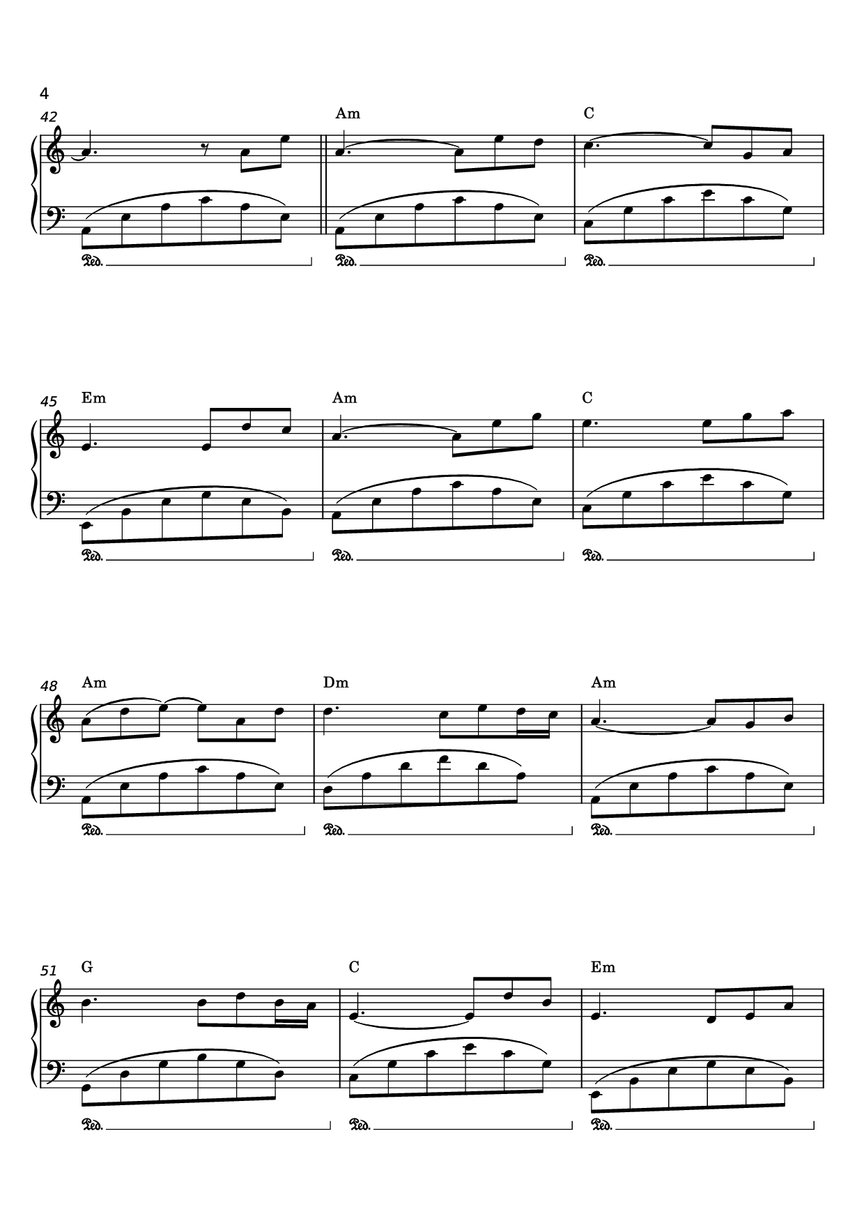 Page 4 of Sheet music PDF Piano Thành Phố Buồn Piano Easy - Lam Phương