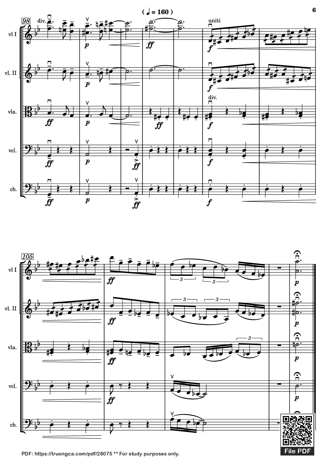 Page 6 of Sheet music PDF El castillo ambulante Violin - Joe Hisaishi