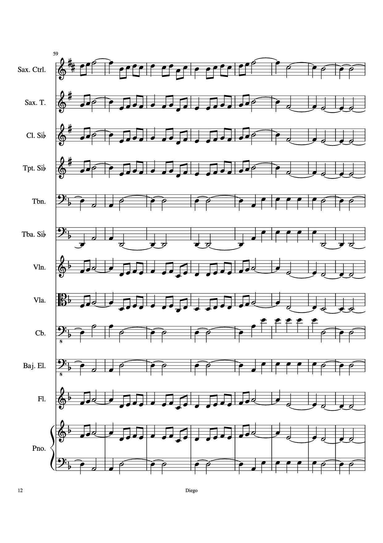 Page 12 of Sheet music PDF Piratas del caribe Piano - DiegoSC