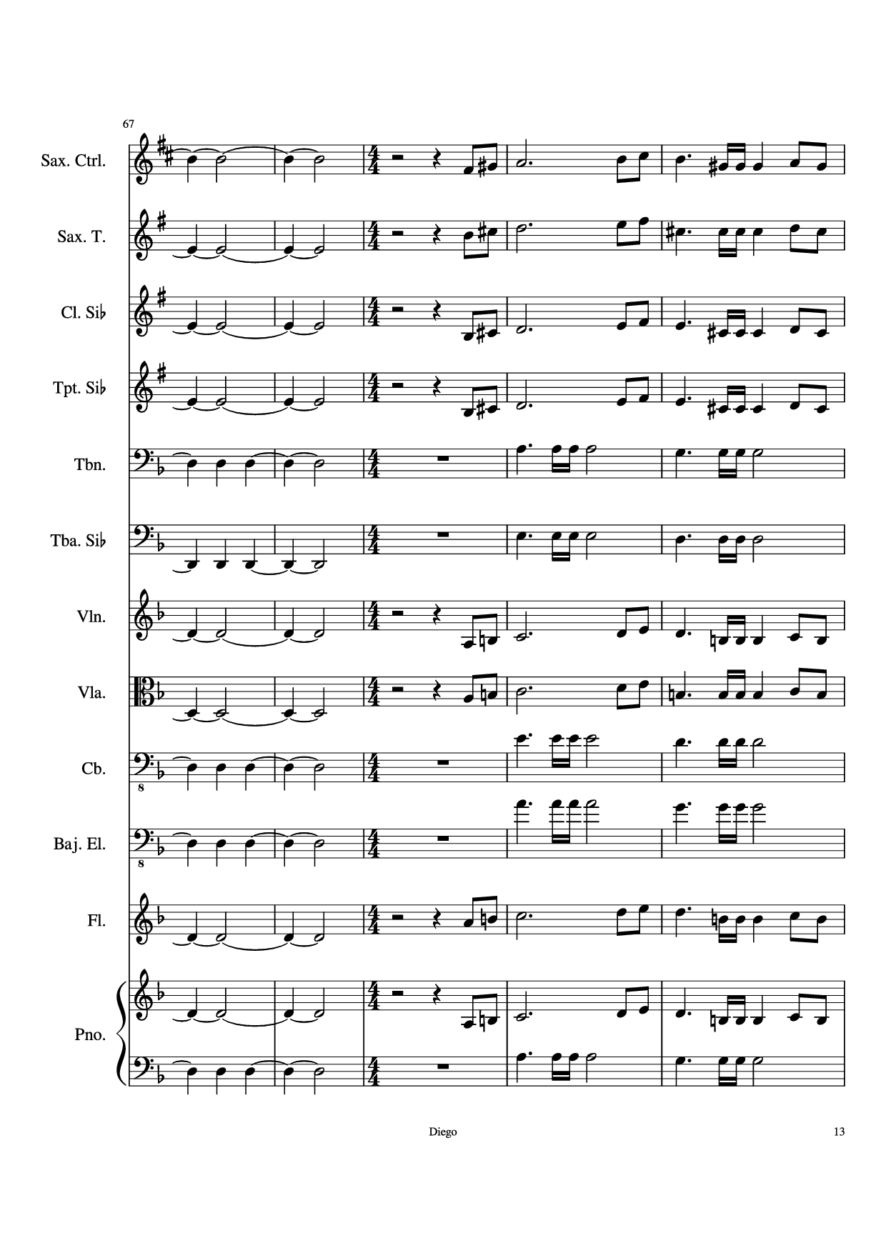 Page 13 of Sheet music PDF Piratas del caribe Piano - DiegoSC