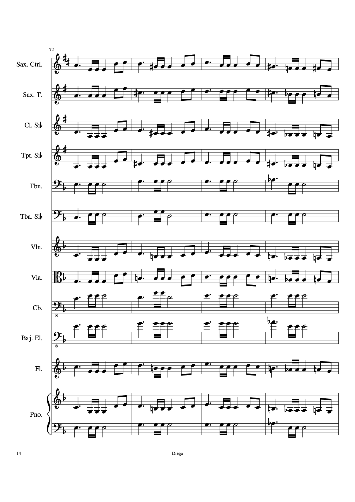 Page 14 of Sheet music PDF Piratas del caribe Piano - DiegoSC