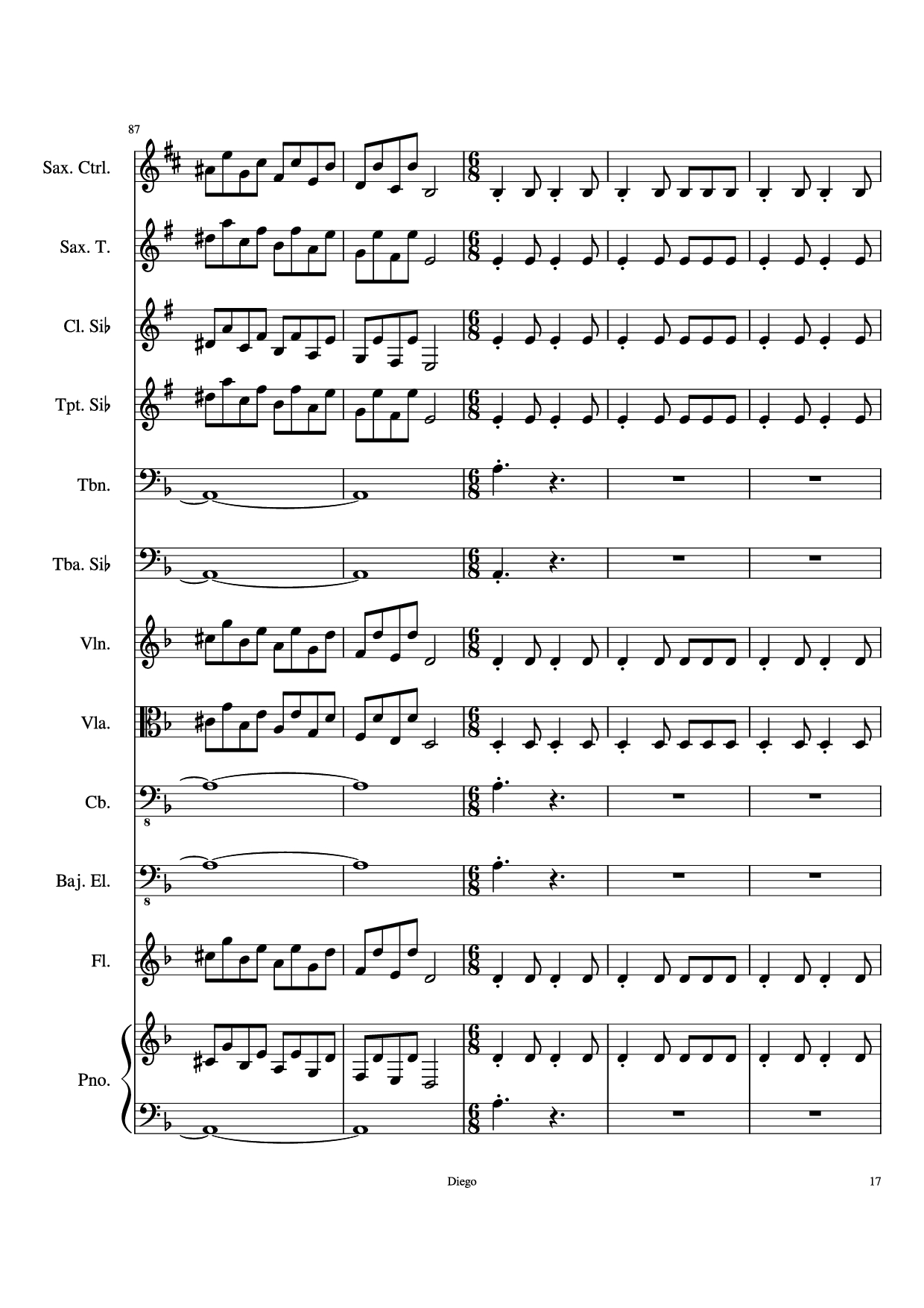 Page 17 of Sheet music PDF Piratas del caribe Piano - DiegoSC