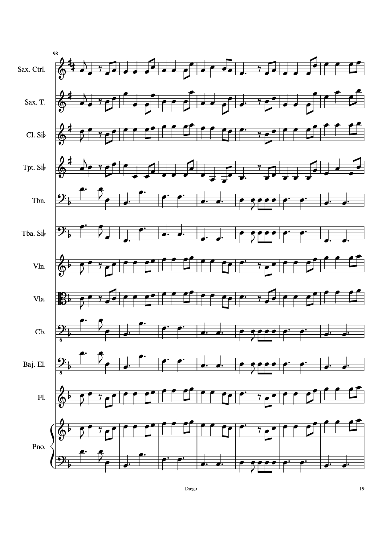 Page 19 of Sheet music PDF Piratas del caribe Piano - DiegoSC
