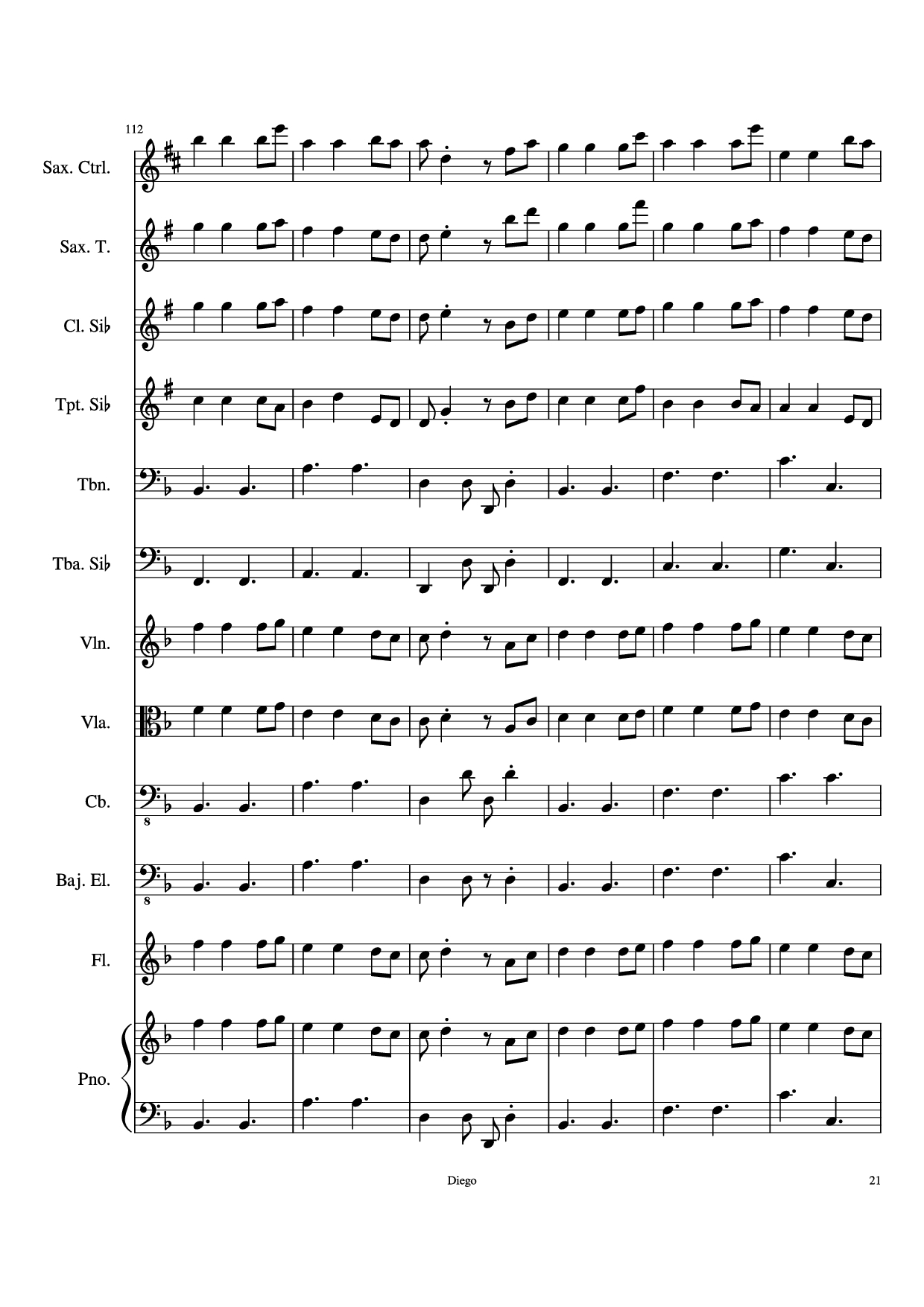 Page 21 of Sheet music PDF Piratas del caribe Piano - DiegoSC