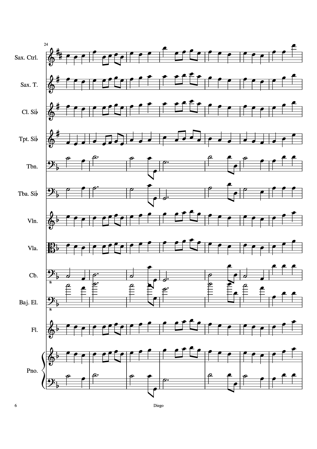 Page 6 of Sheet music PDF Piratas del caribe Piano - DiegoSC