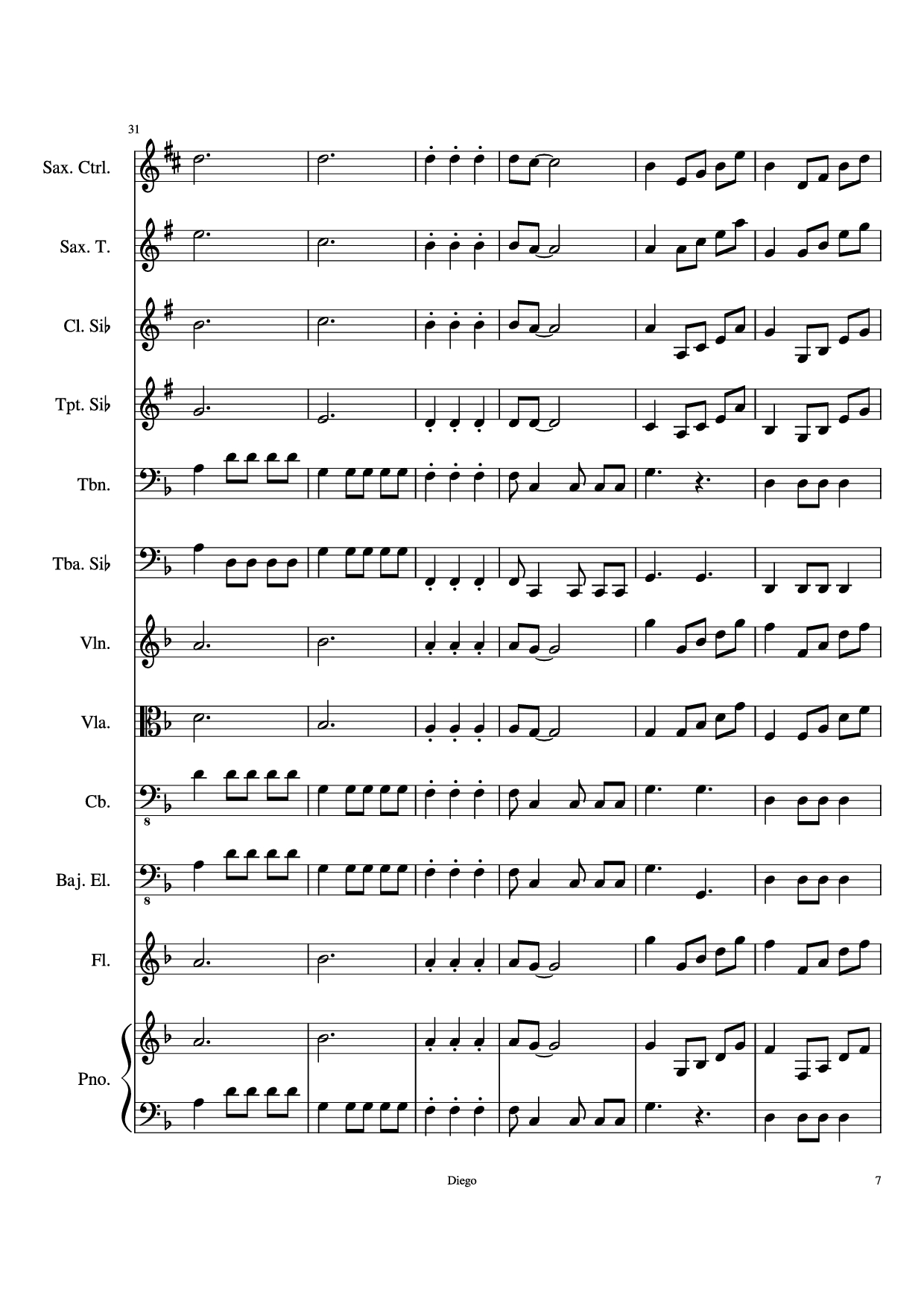 Page 7 of Sheet music PDF Piratas del caribe Piano - DiegoSC