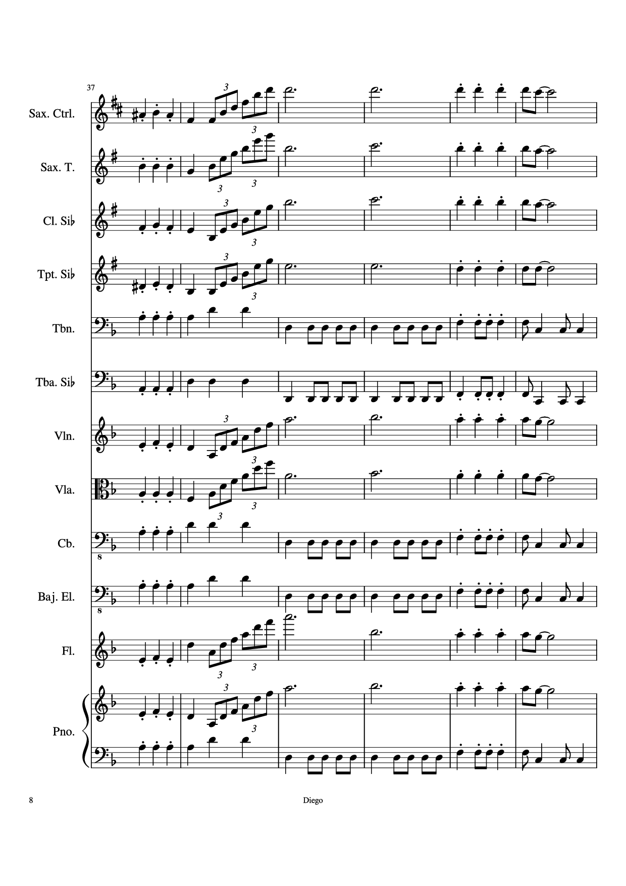 Page 8 of Sheet music PDF Piratas del caribe Piano - DiegoSC