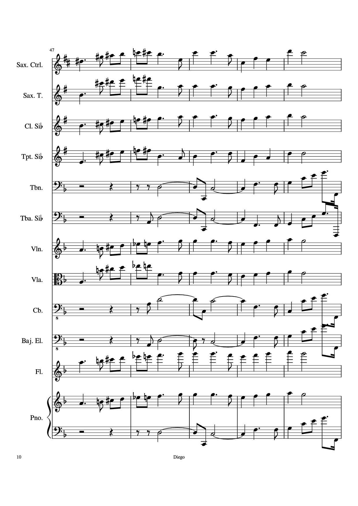 Page 10 of Sheet music PDF Piratas del caribe Piano - DiegoSC