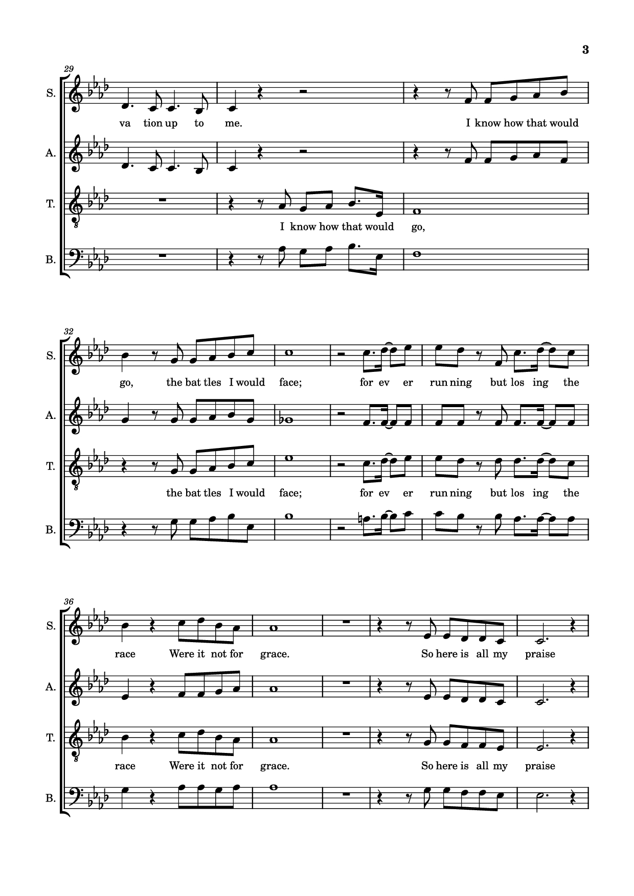 Page 3 of Sheet music PDF Were It Not For Grace - Larnelle Harris