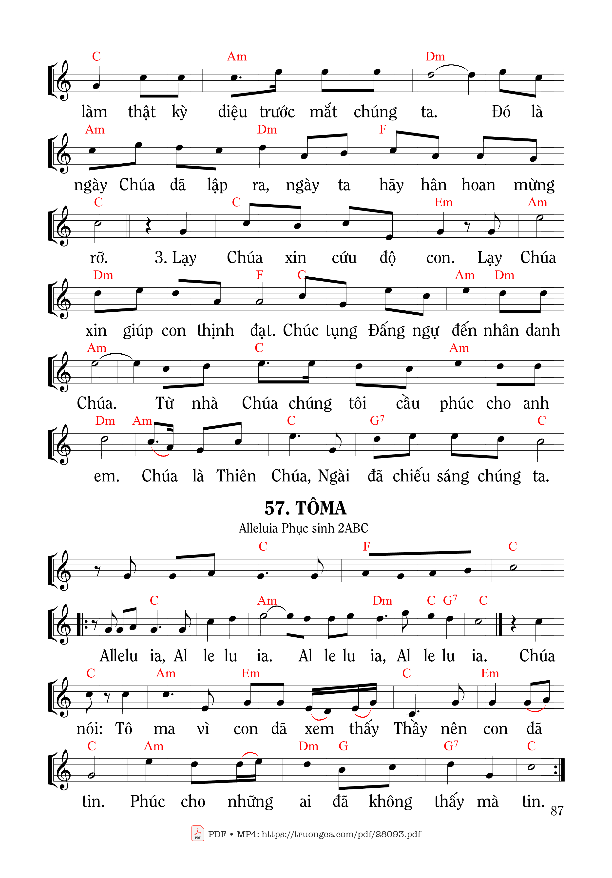 Page 2 of Sheet music PDF Thánh Vịnh 117, Hãy Cảm Tạ Chúa 4 - Mi Trầm