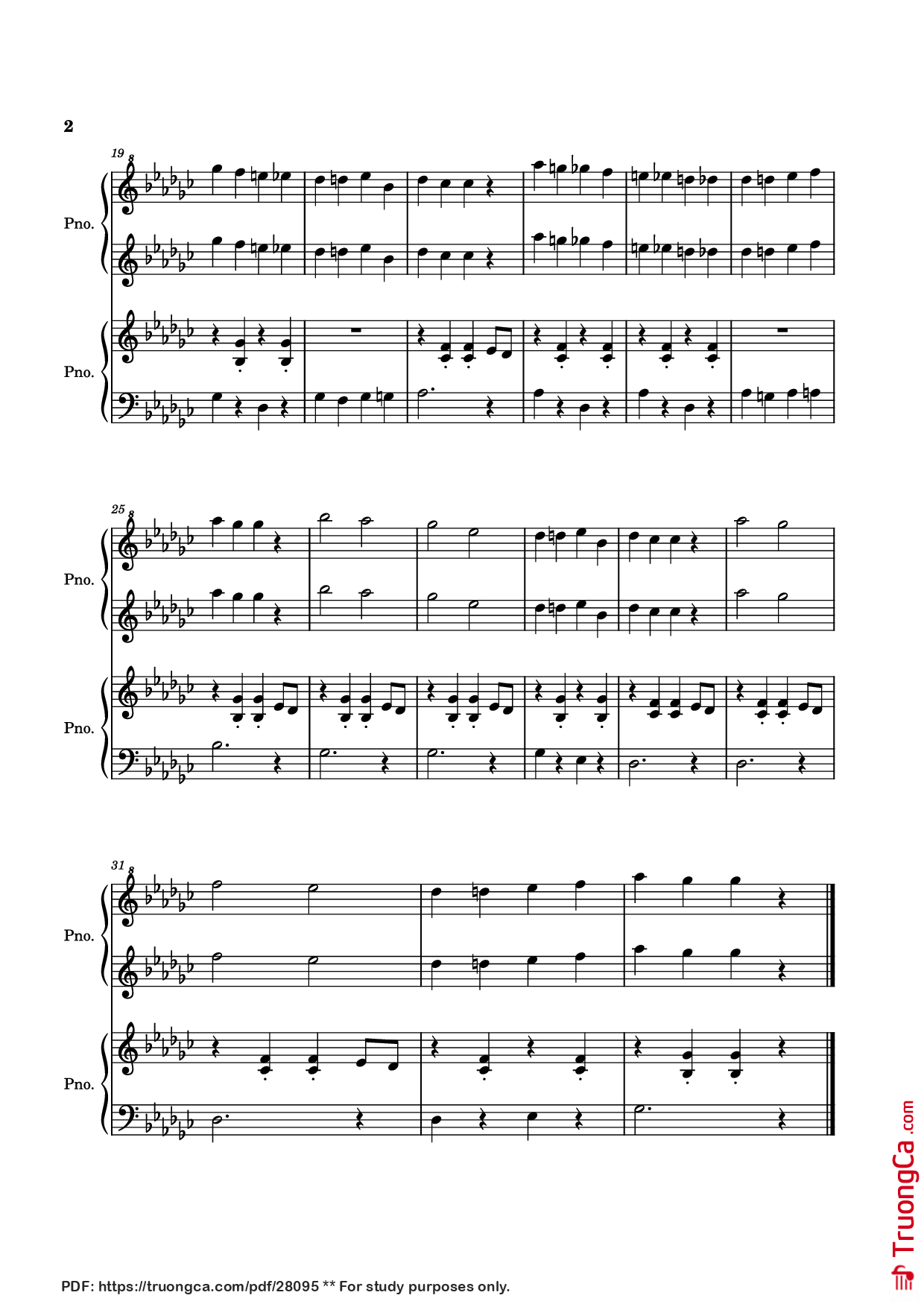Page 2 of Sheet music PDF Piano Flea Waltz Piano - Anonymous