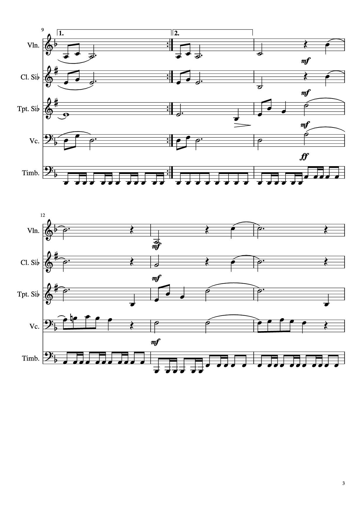 Page 3 of Sheet music PDF EL BUENO, EL FEO Y EL MALO. Violin - Ennio Morricone