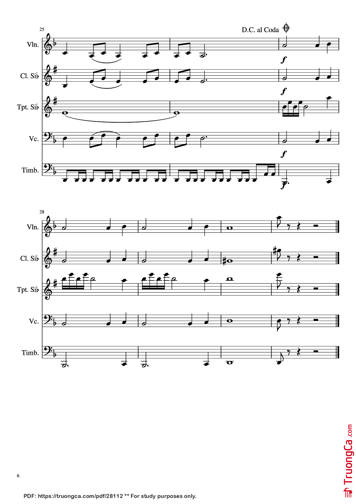Page 6 of Sheet music PDF EL BUENO, EL FEO Y EL MALO. Violin - Ennio Morricone