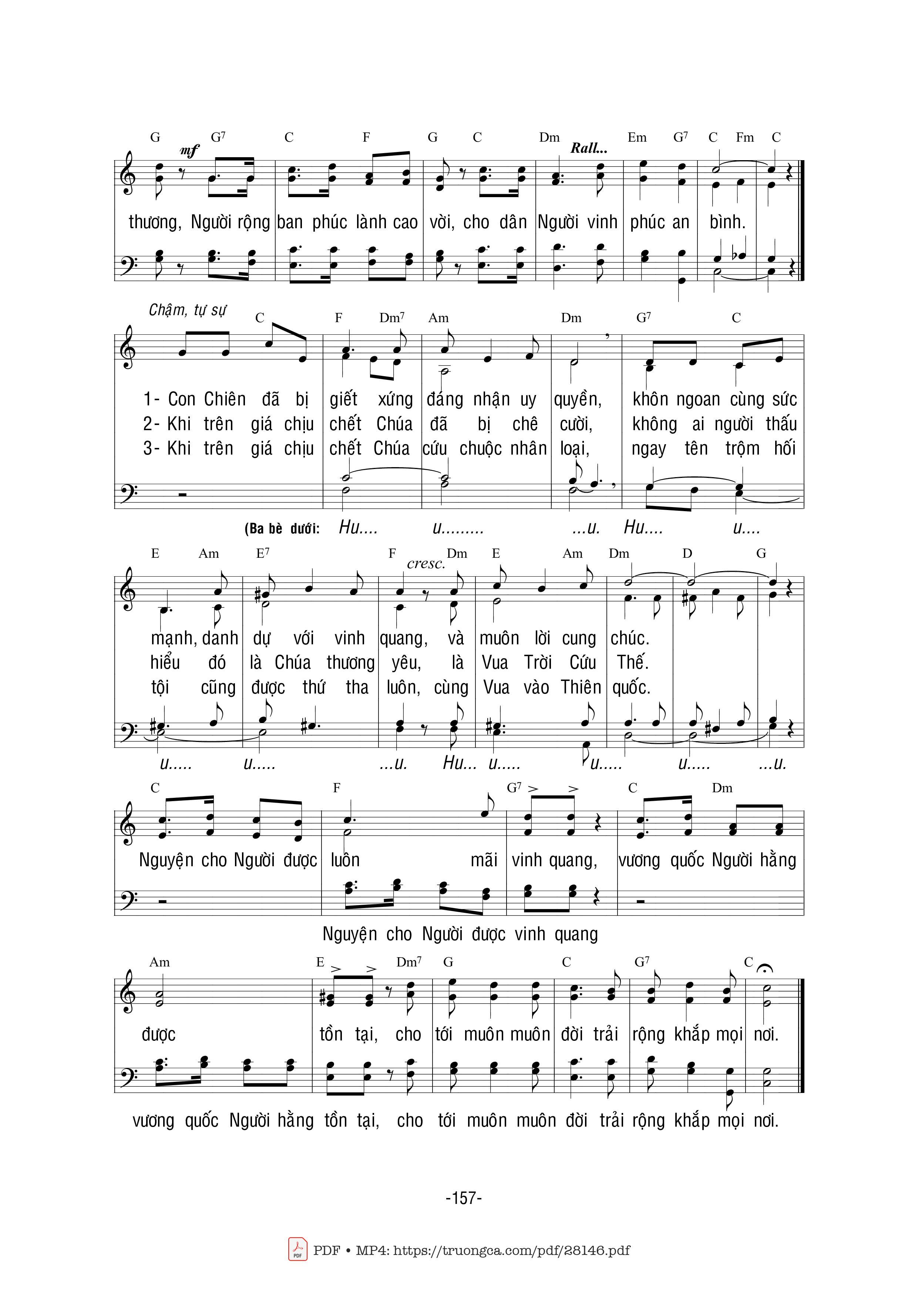 Page 3 of Sheet music PDF Chúa Là Vua - Bùi Ninh