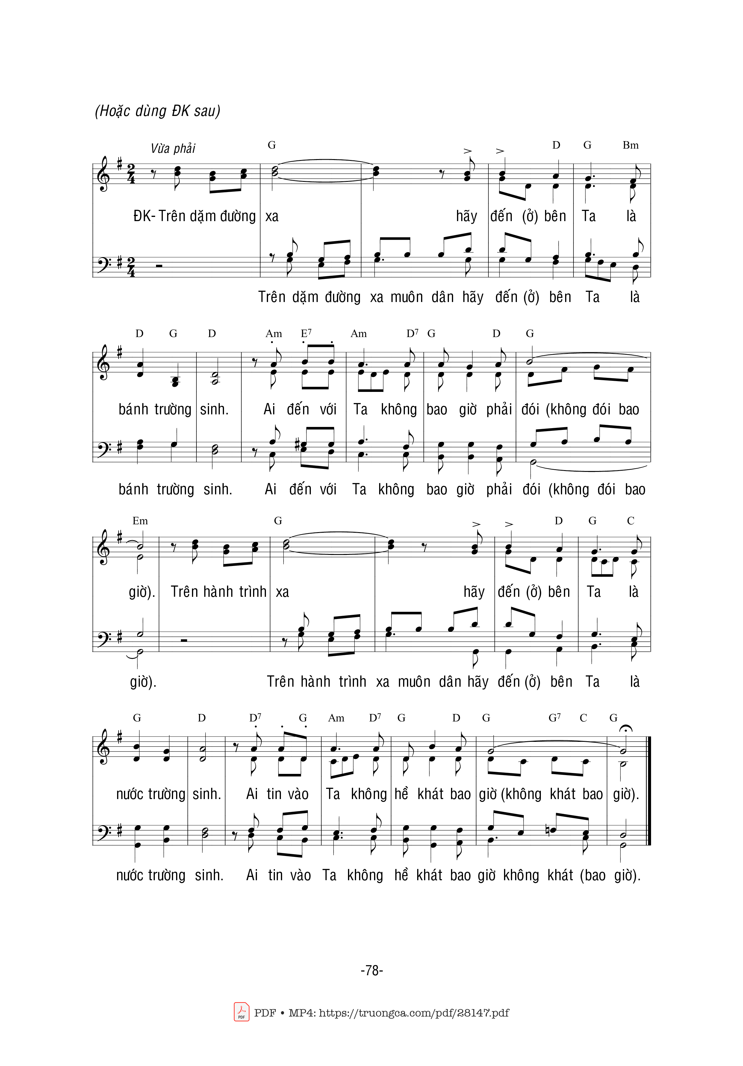 Page 2 of Sheet music PDF Bánh Trường Sinh - Bùi Ninh