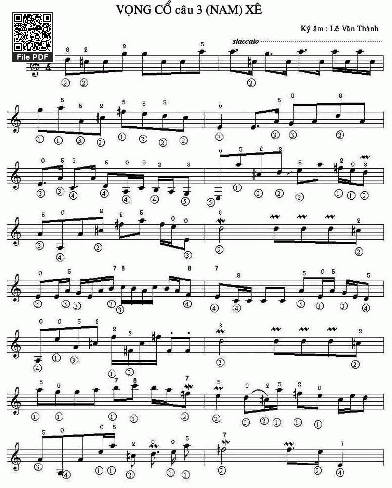 Vọng Cổ Câu 3 Xê Dây Kép