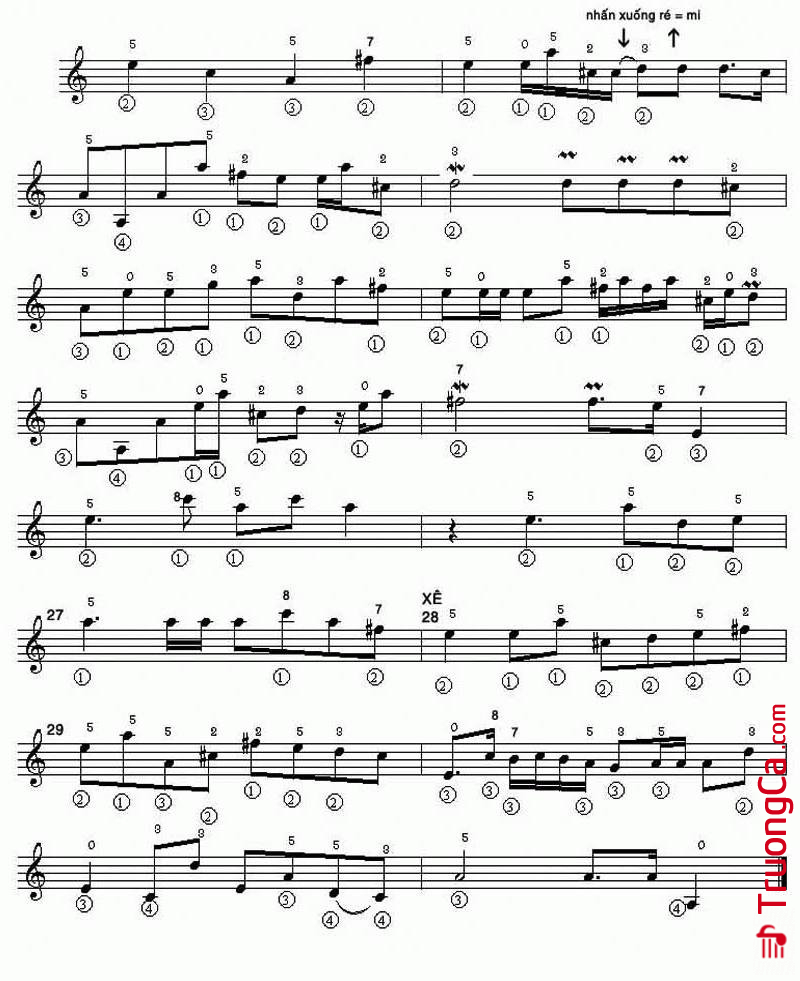 Page 2 of Sheet music PDF Vọng Cổ Câu 3 Xê Dây Kép - Lê Văn Thành