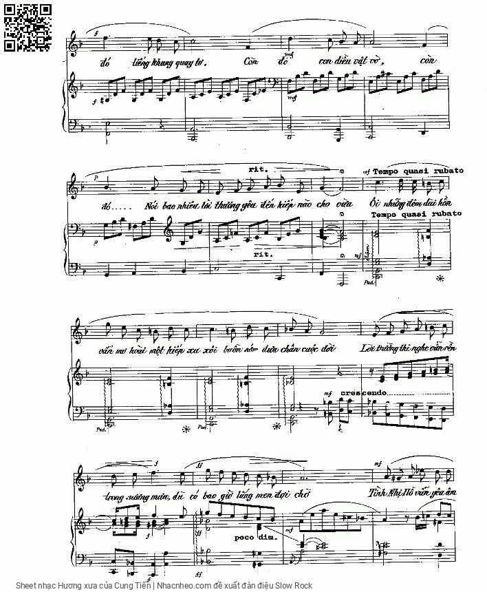 Page 3 of Sheet music PDF Hương xưa - Cung Tiến