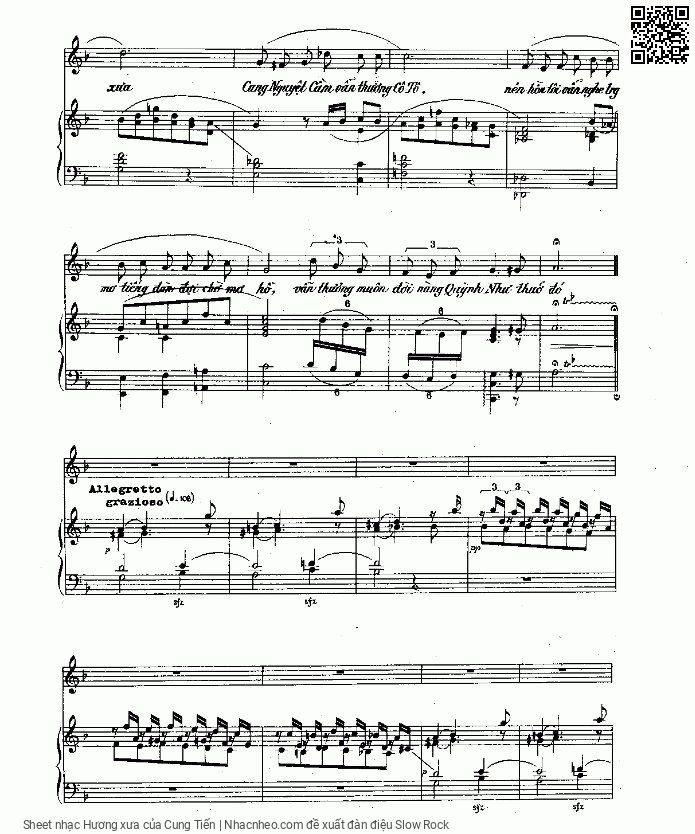 Page 4 of Sheet music PDF Hương xưa - Cung Tiến