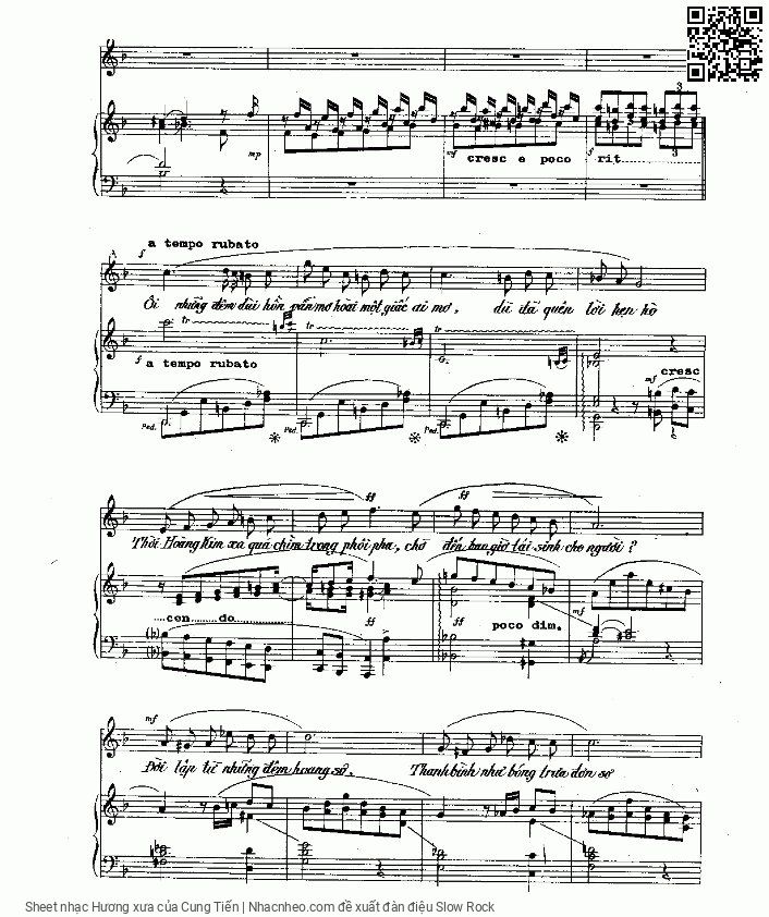 Page 5 of Sheet music PDF Hương xưa - Cung Tiến