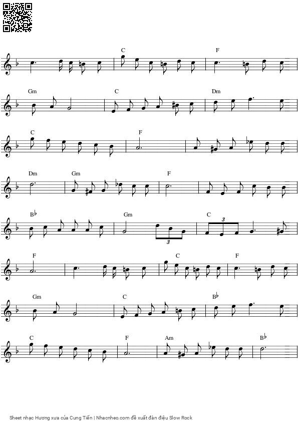 Page 9 of Sheet music PDF Hương xưa - Cung Tiến