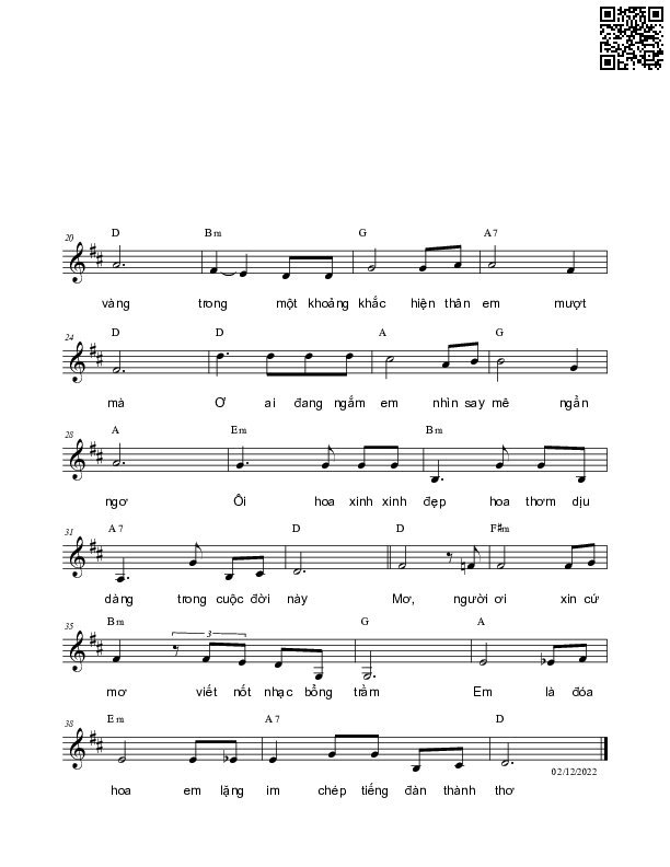 Page 2 of Sheet music PDF Huyễn mộng - Nguyên Bích