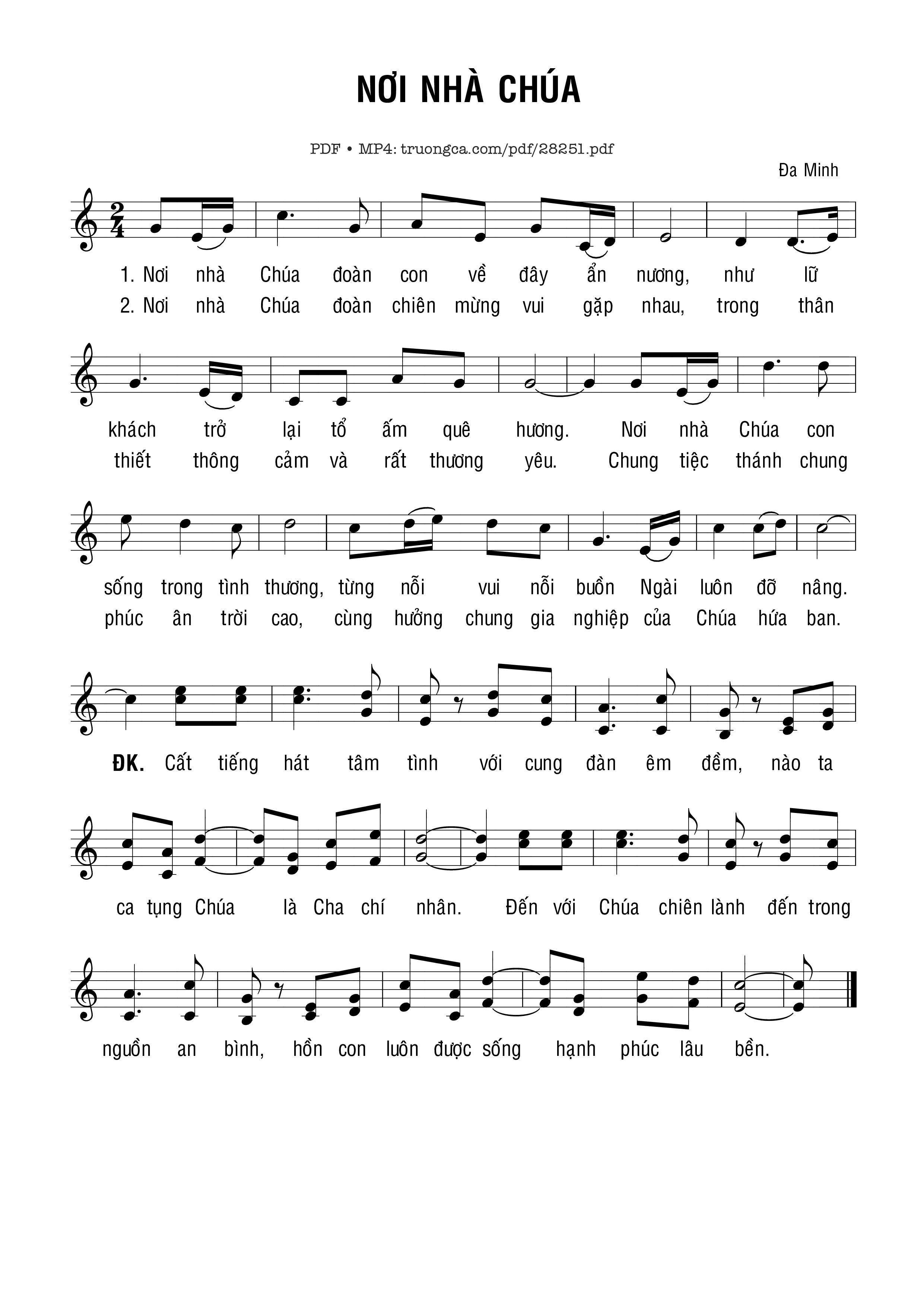 Nơi Nhà Chúa -  Đaminh