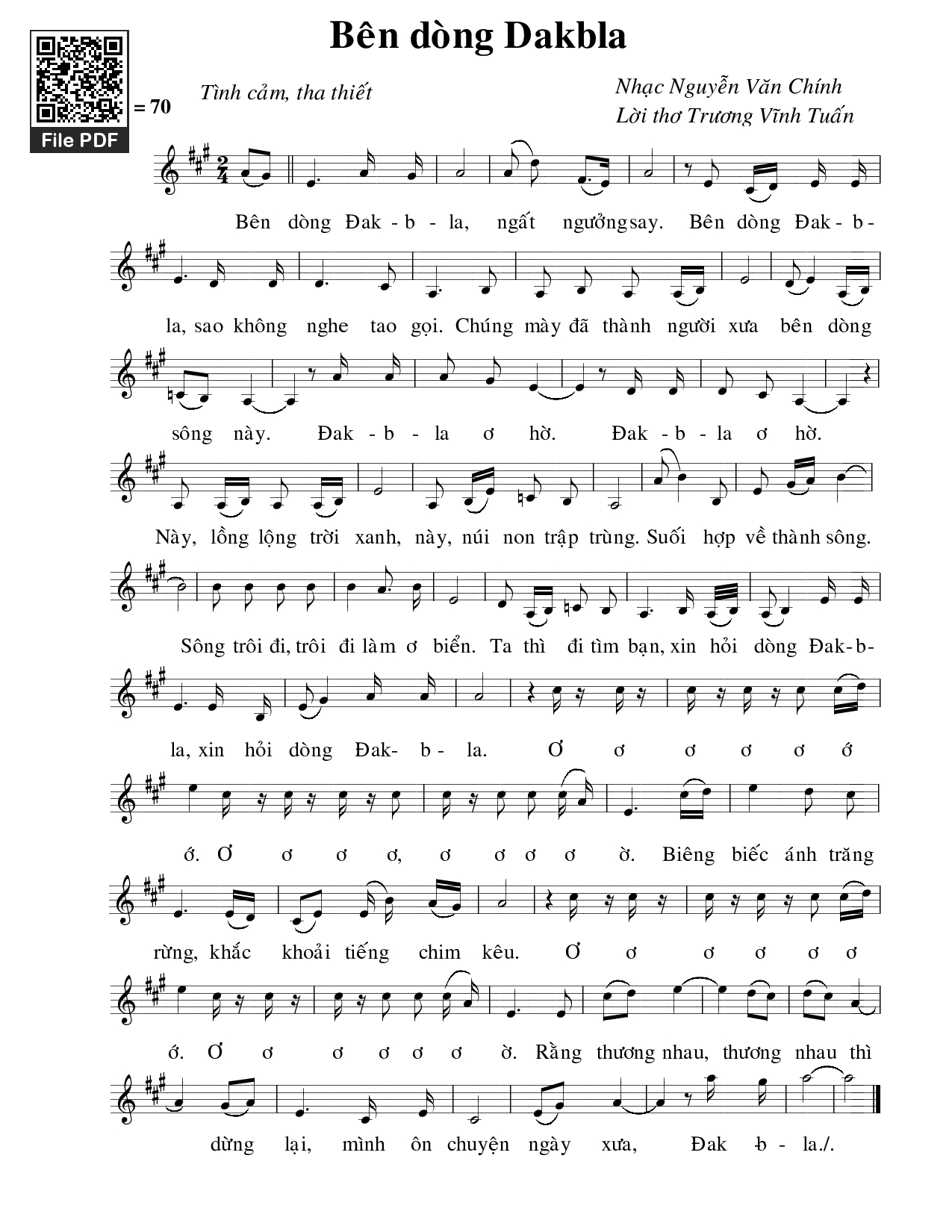 Bên dòng Đăk Bla