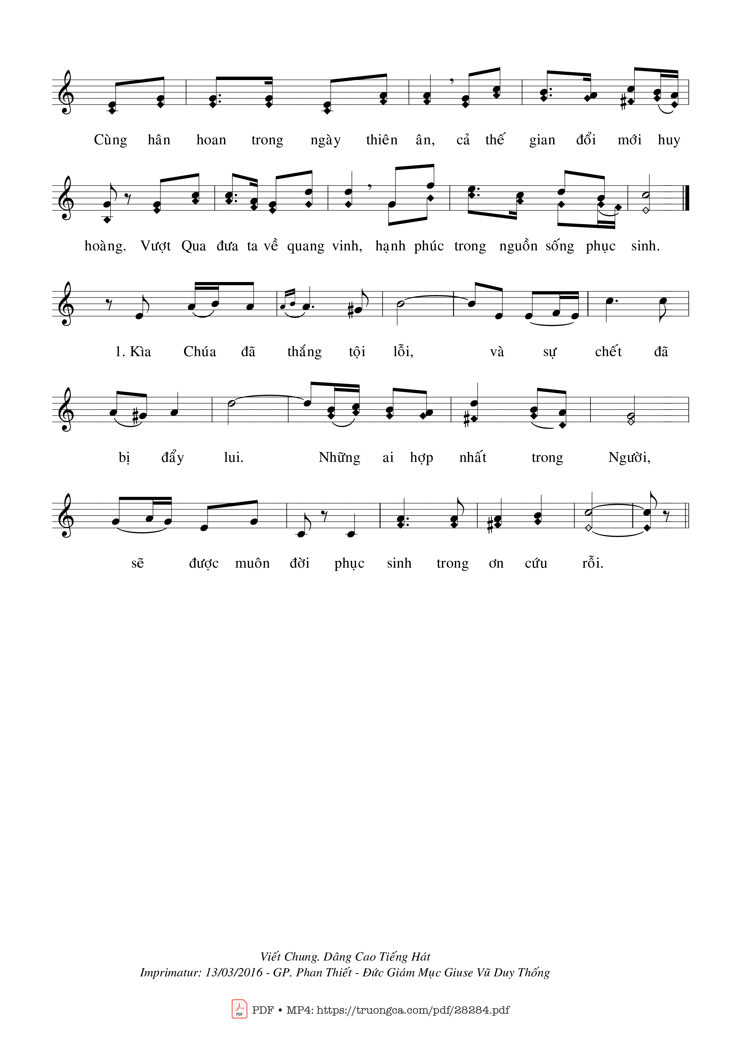 Page 2 of Sheet music PDF Cùng Vui Lên - Viết Chung