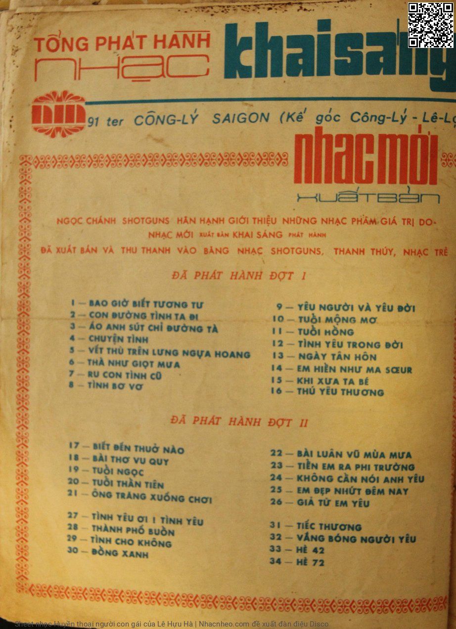 Page 4 of Sheet music PDF Huyền thoại người con gái - Lê Hựu Hà