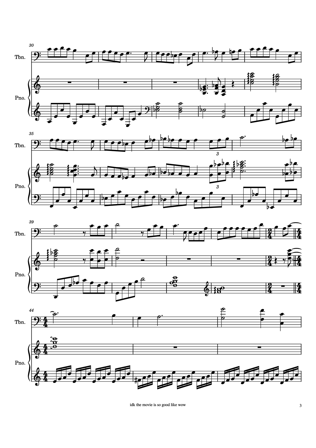 Page 3 of Sheet music PDF Piano One Summer