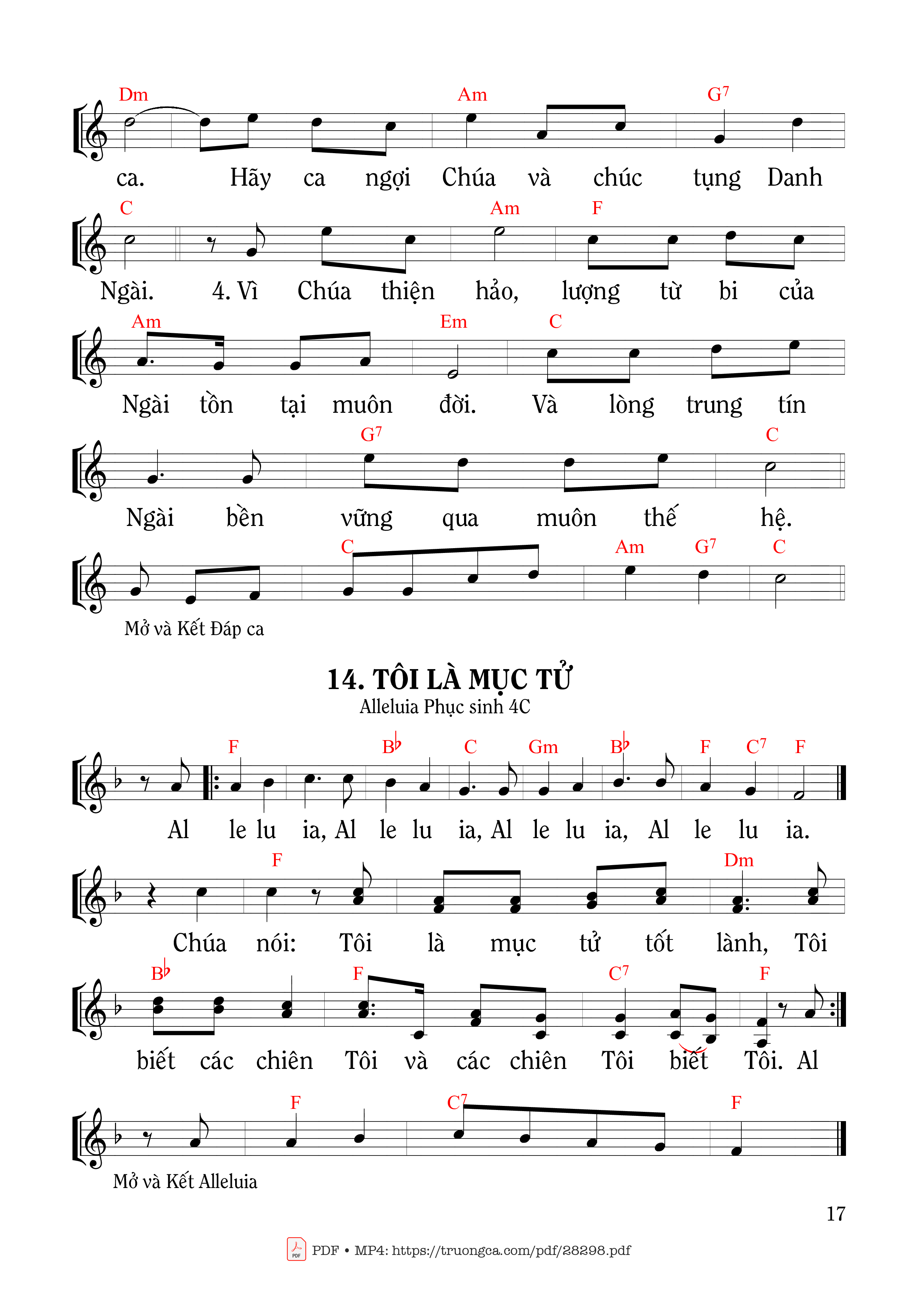 Page 2 of Sheet music PDF Thánh Vịnh 99, Ta Là Dân Chúa - Mi Trầm