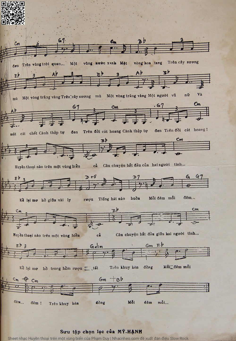 Page 3 of Sheet music PDF Huyền thoại trên một vùng biển - Phạm Duy