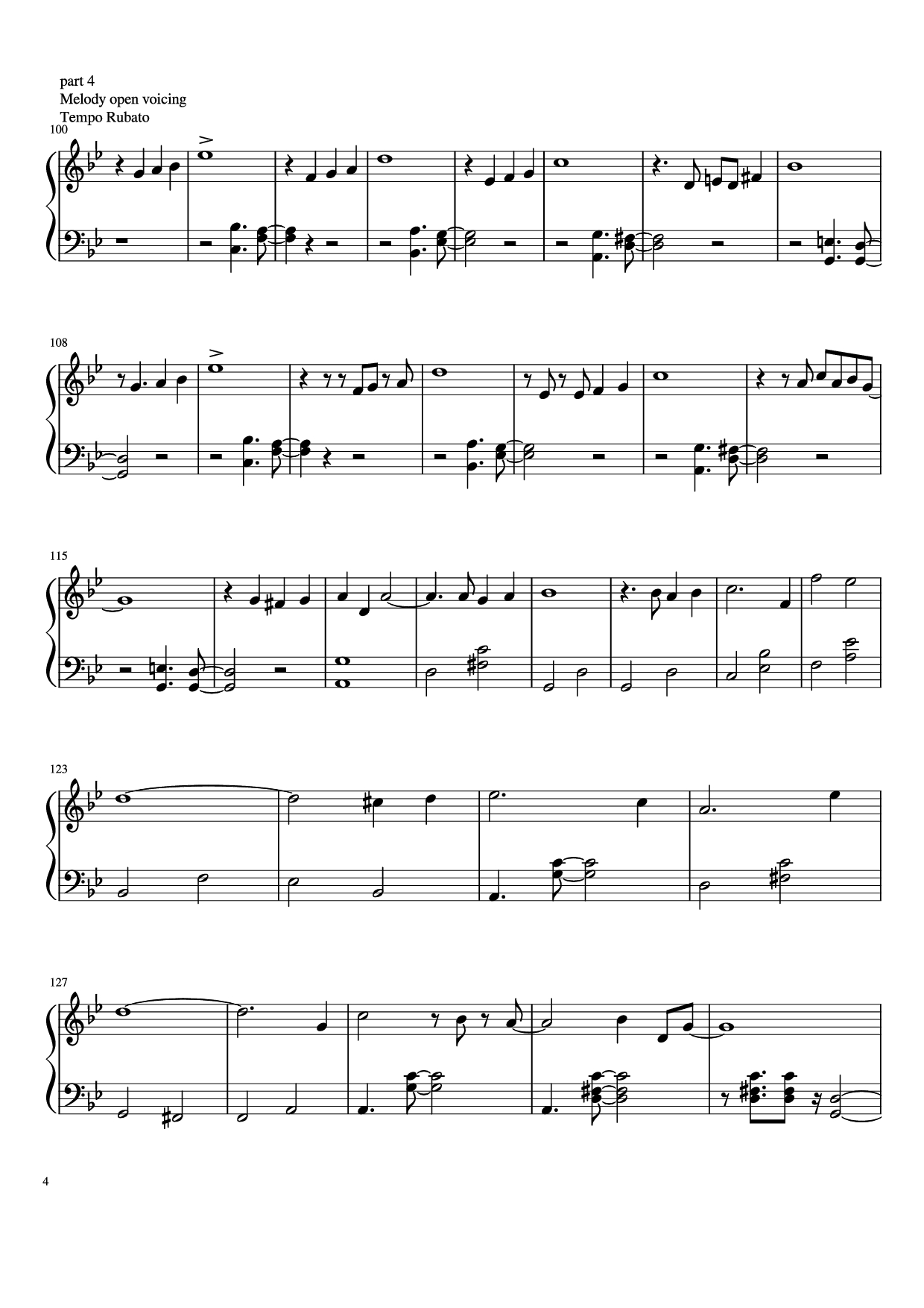 Page 4 of Sheet music PDF Piano Autumn Leaves Piano Easy - Joseph Kosma