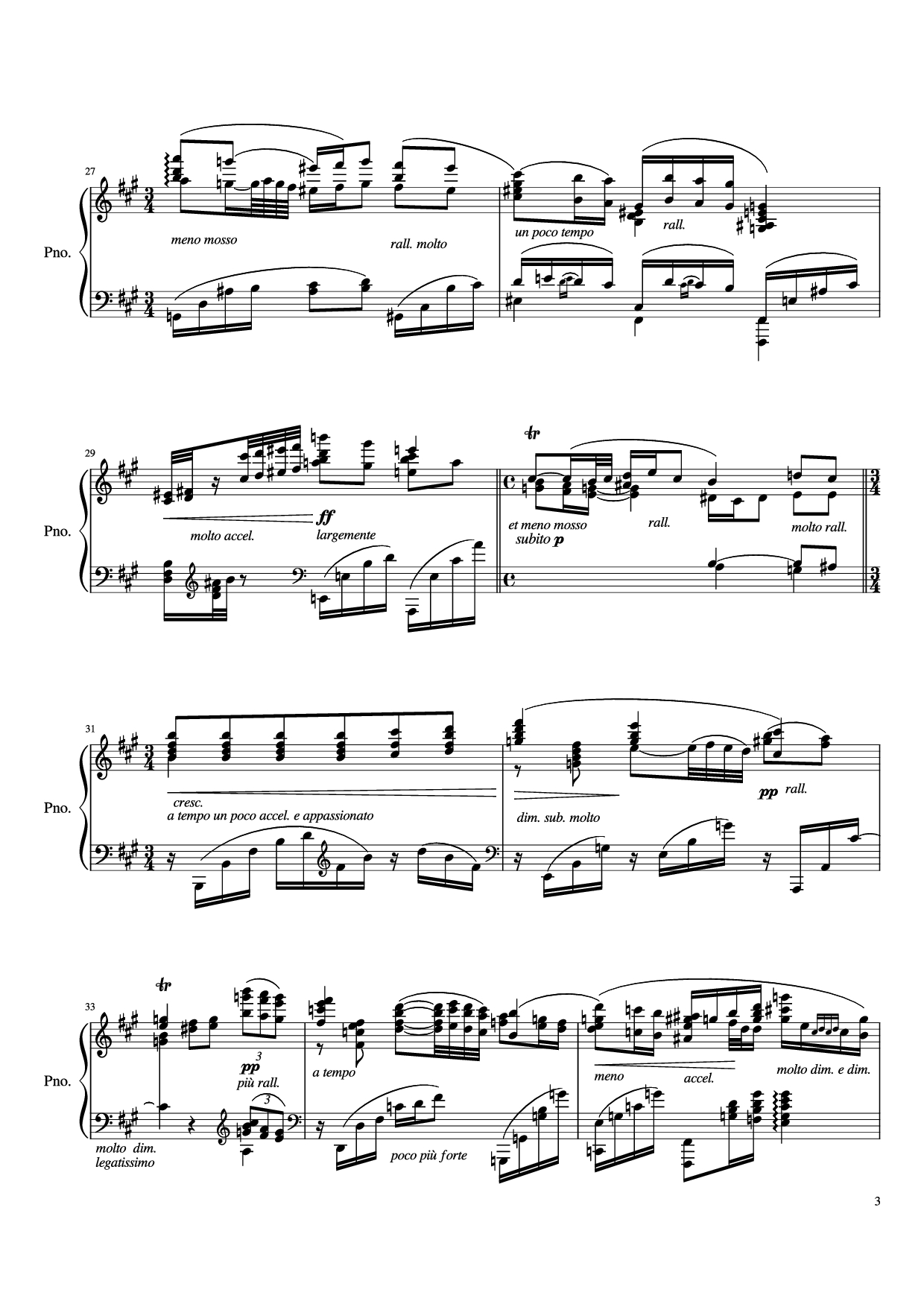 Page 3 of Sheet music PDF Piano IV. Quejas o la Maja y el Ruiseñor Piano - Enrique Granados