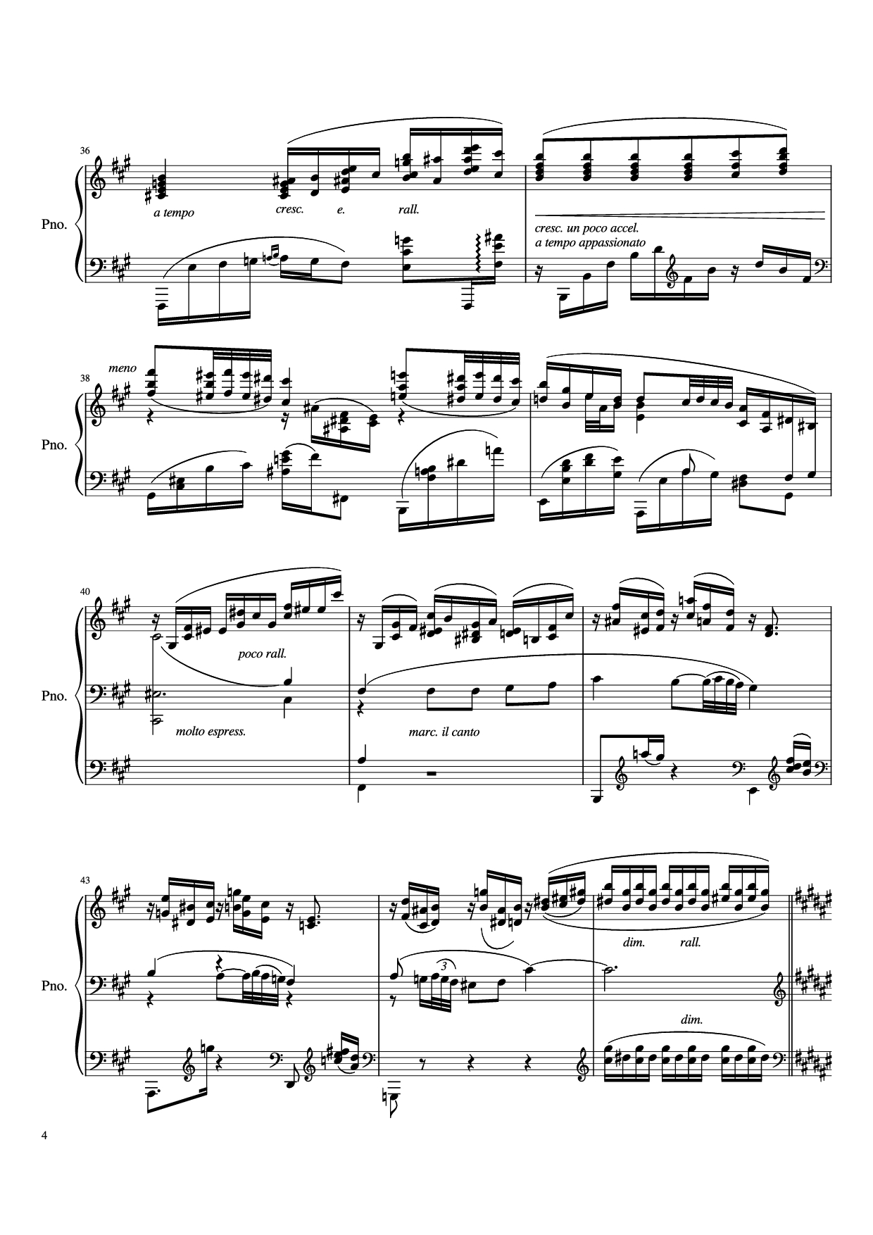 Page 4 of Sheet music PDF Piano IV. Quejas o la Maja y el Ruiseñor Piano - Enrique Granados