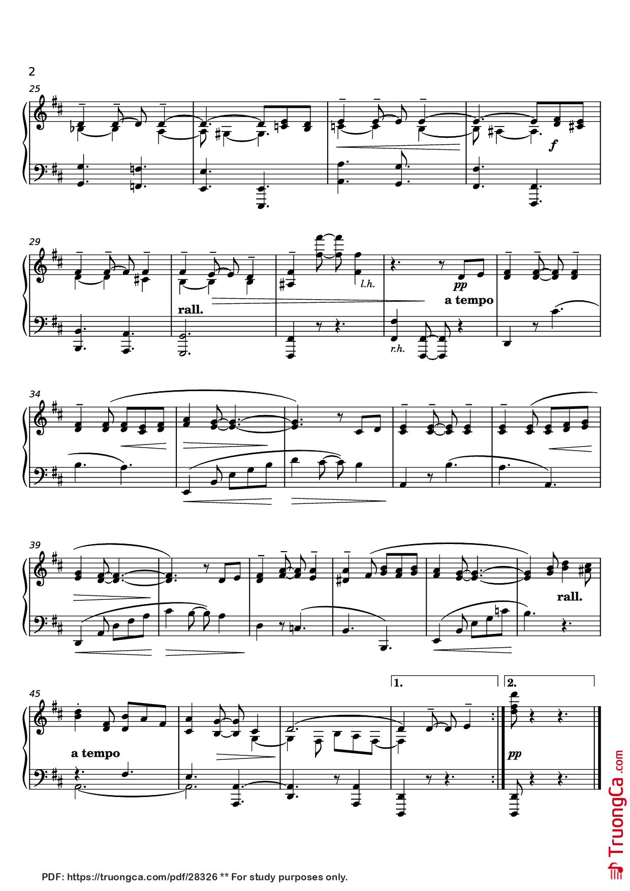 Page 2 of Sheet music PDF Piano Scherzino Mexicano Piano - Manuel Ponce