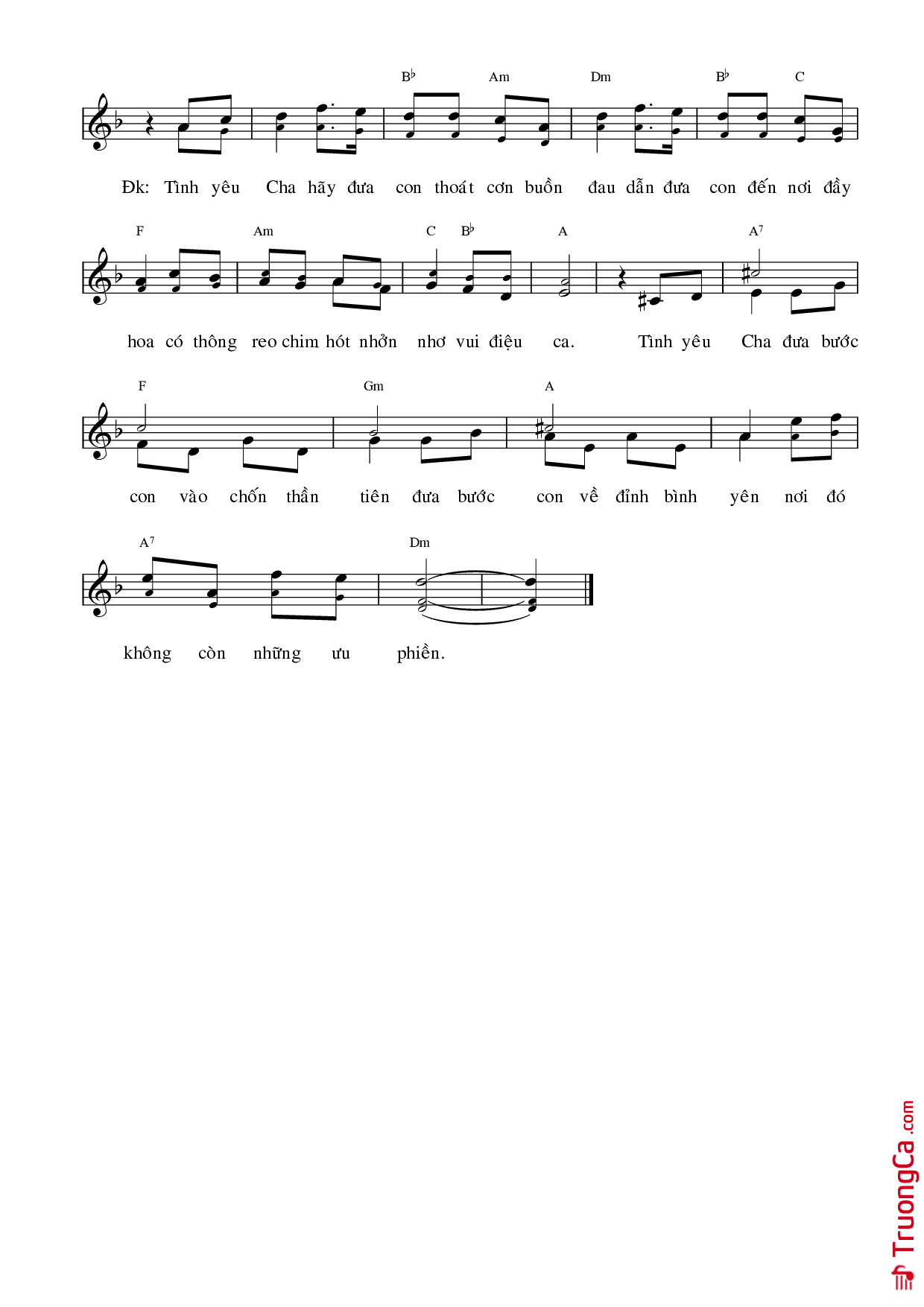 Page 2 of Sheet music PDF Tình yêu Chúa tuyệt vời - Đang cập nhật