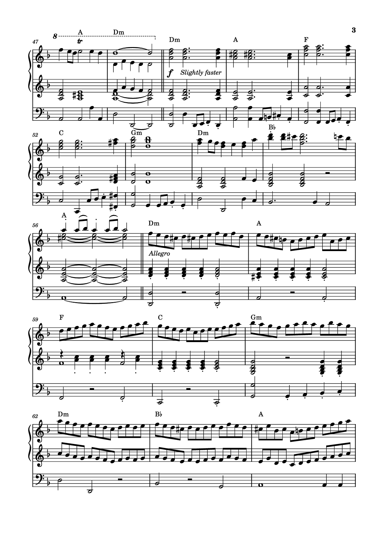 Page 3 of Sheet music PDF Sarabande - Georg Friedrich Händel (1685-1759