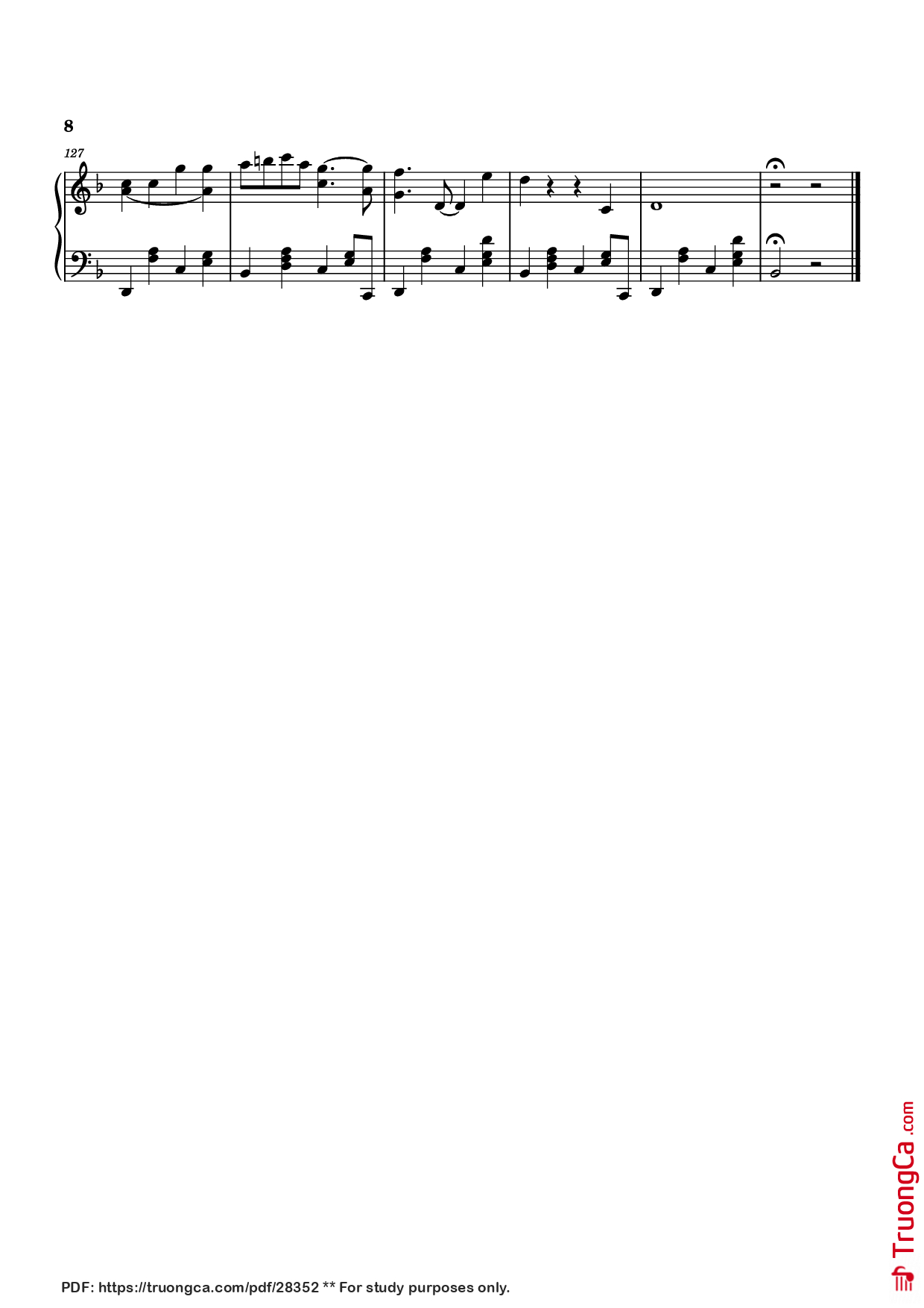 Page 8 of Sheet music PDF Anxiety Piano - Doechii