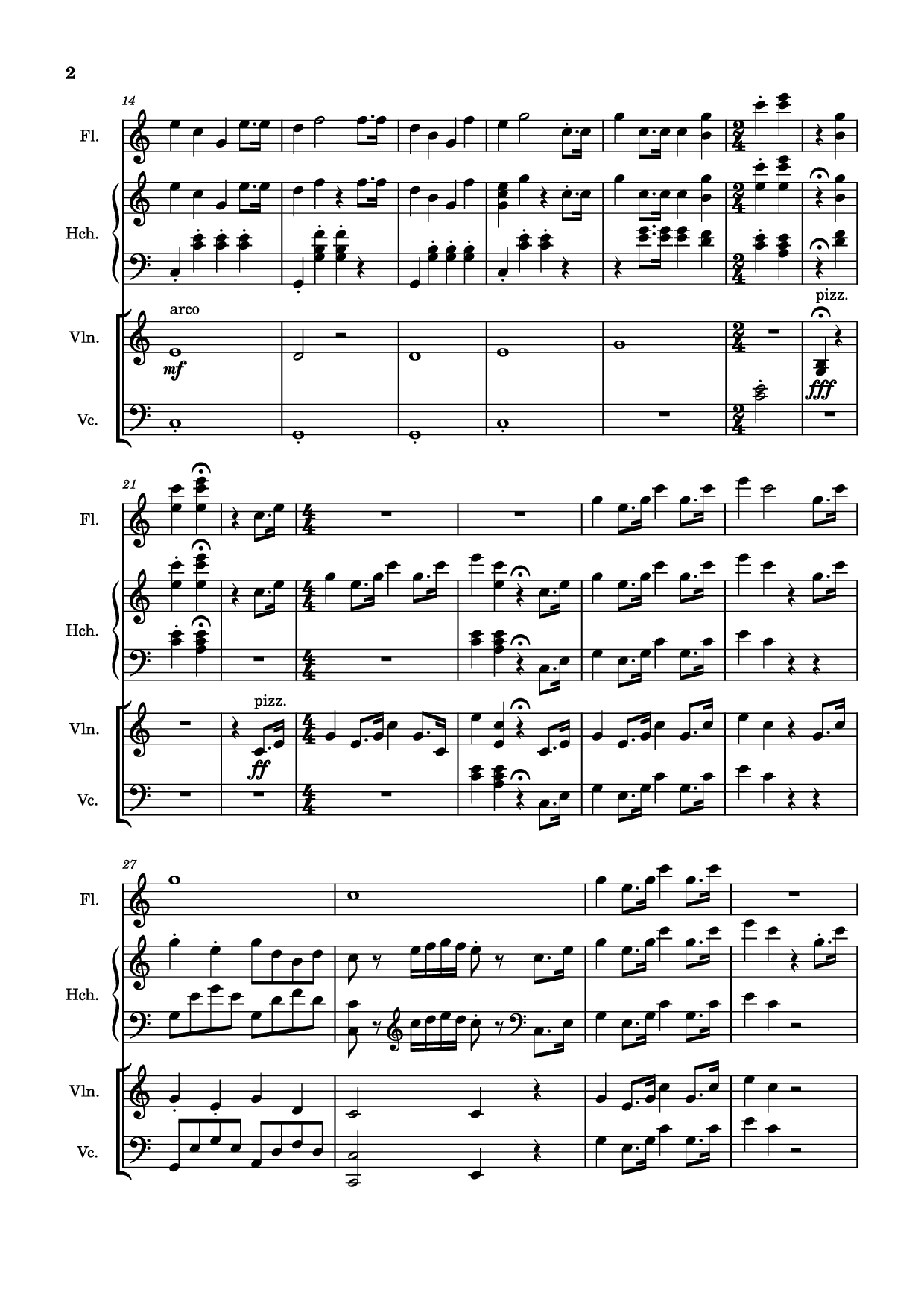 Page 2 of Sheet music PDF March Violin - Mozart