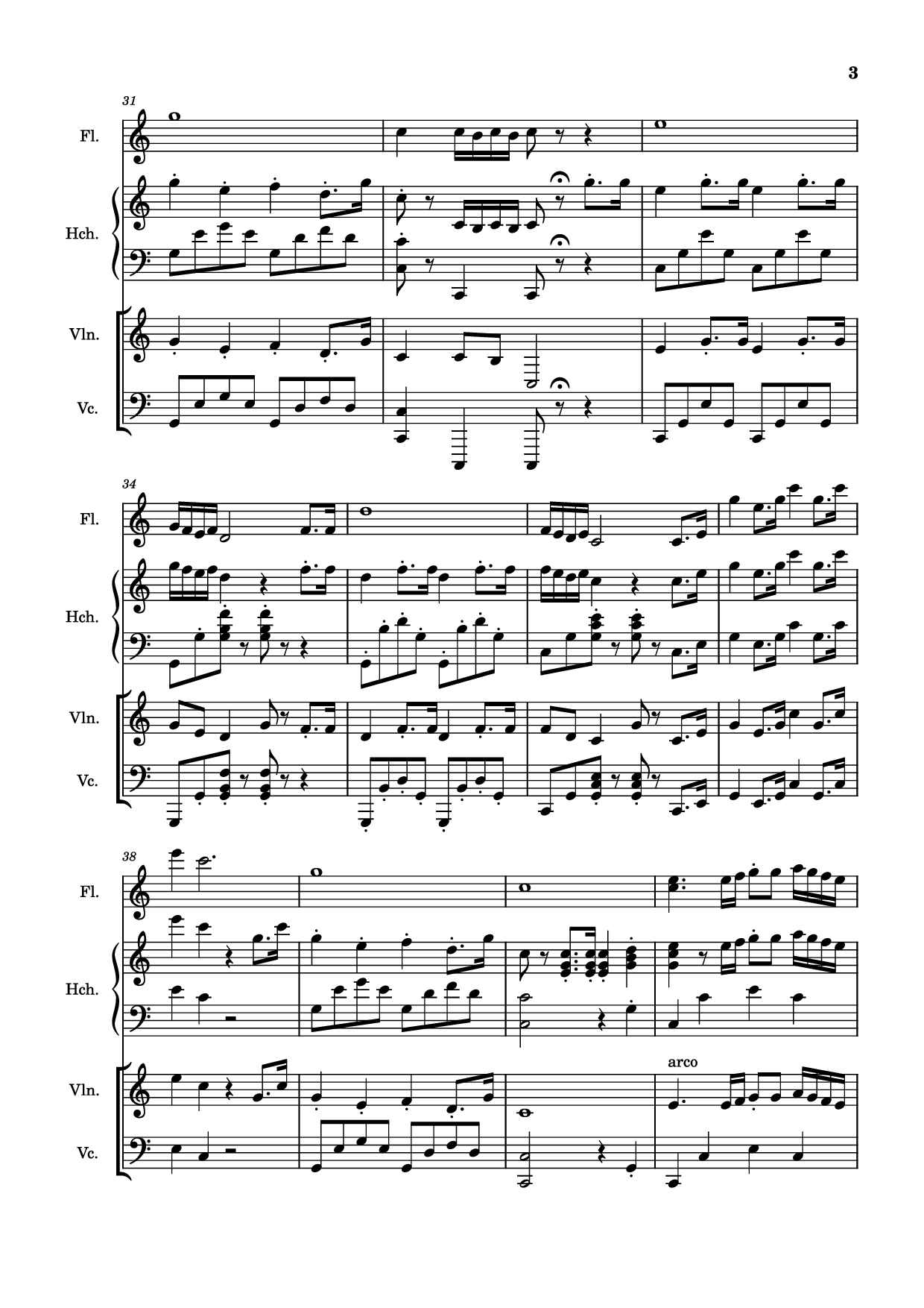 Page 3 of Sheet music PDF March Violin - Mozart